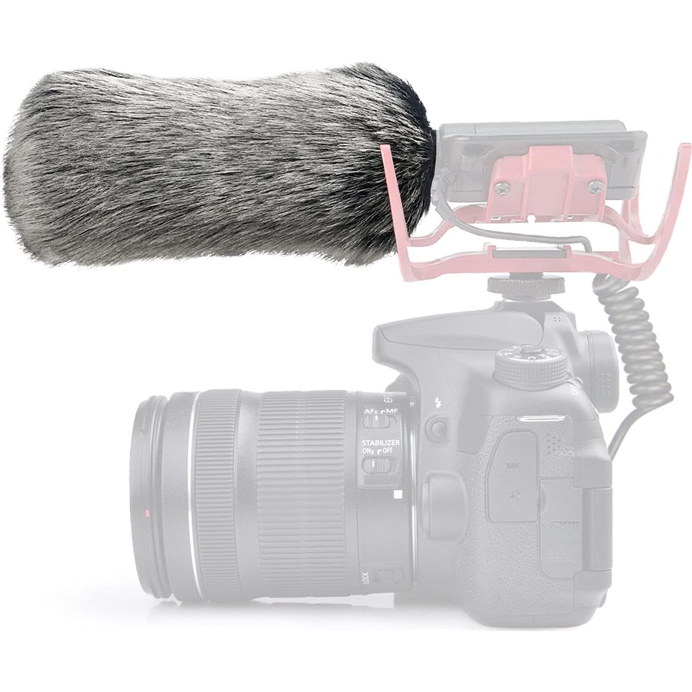 Funda de Piel de Gato Muerto SUNMON para Micrófono Rode VideoMic