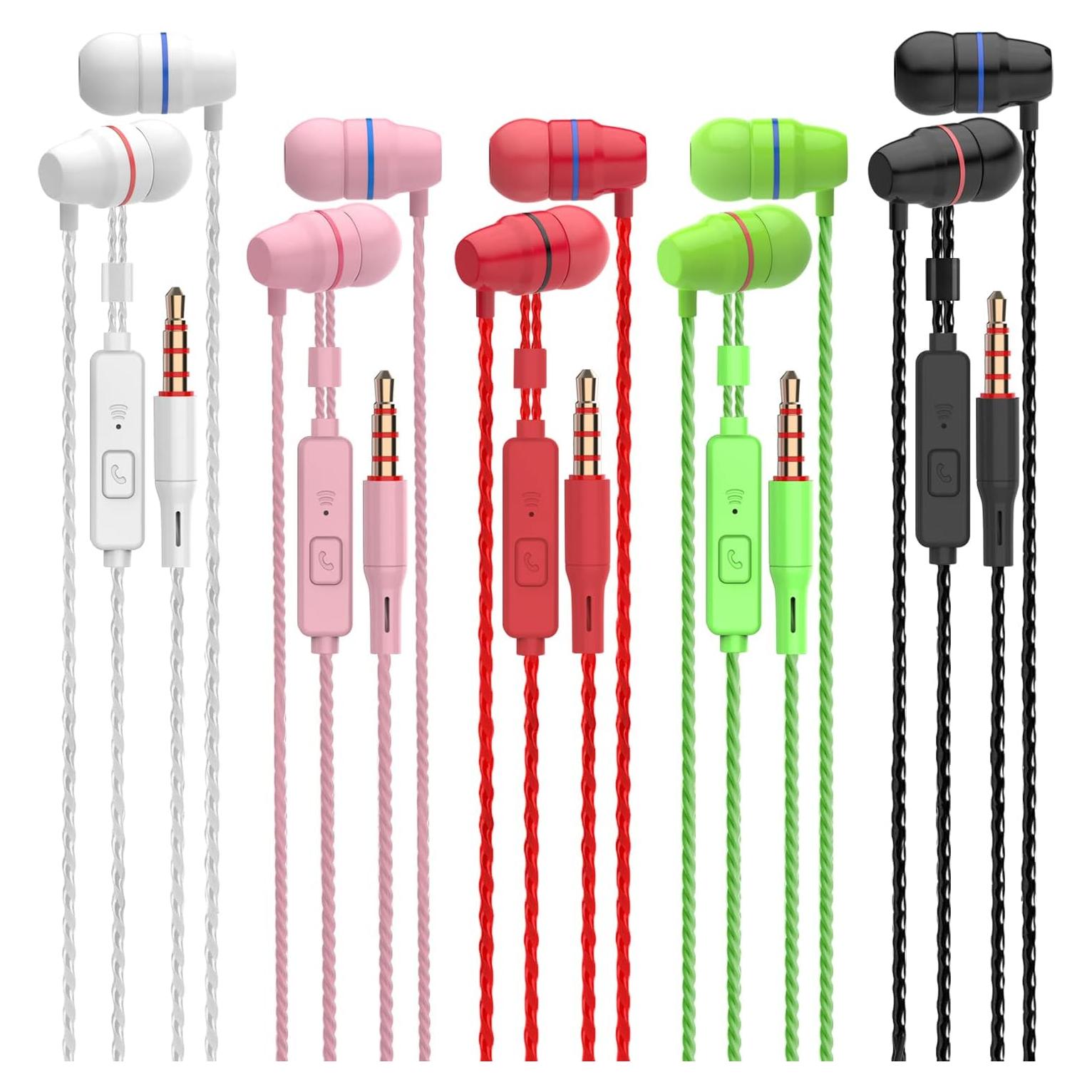 Auriculares In-Ear VPB V1 con Micrófono - 5 Paquetes Colores
