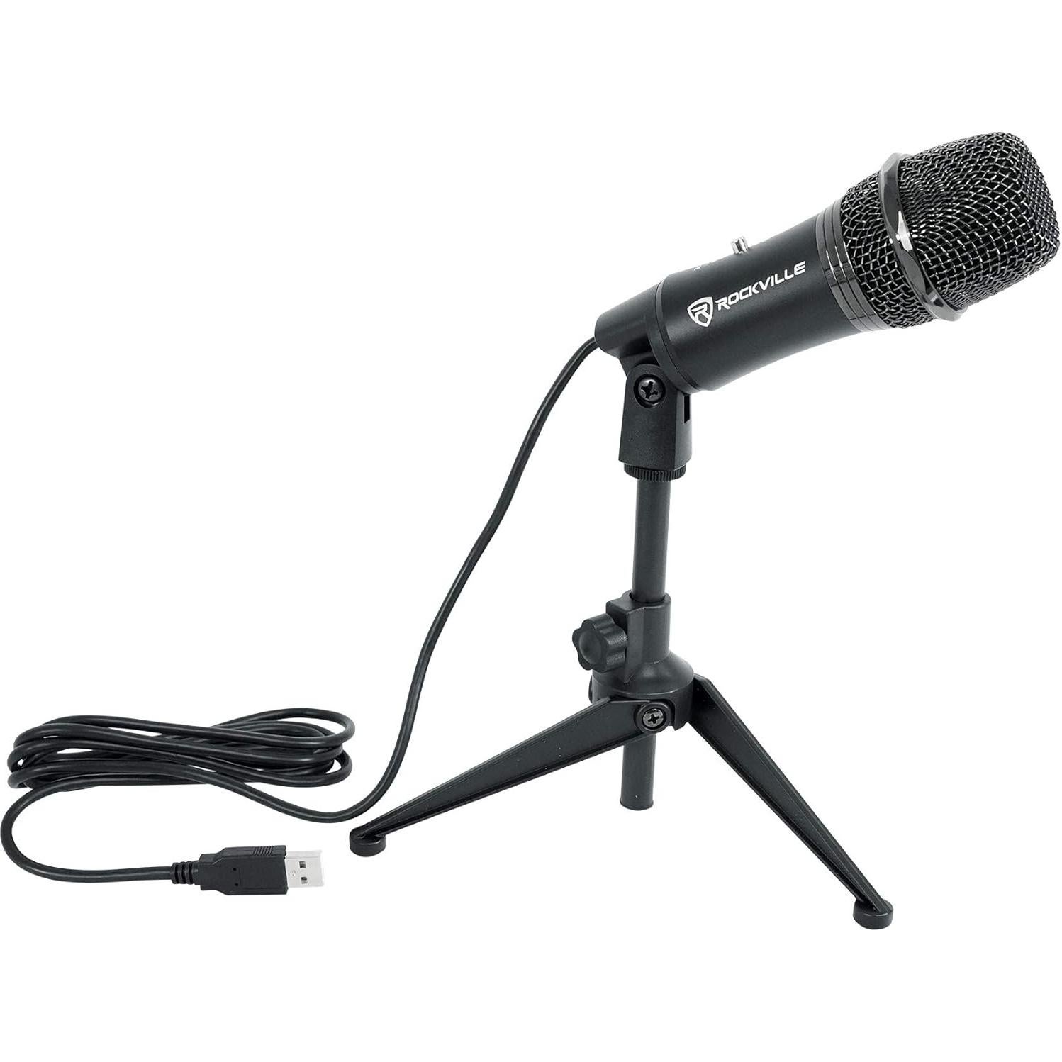 Micrófono de Condensador USB Rockville Z-Stream, Omnidireccional