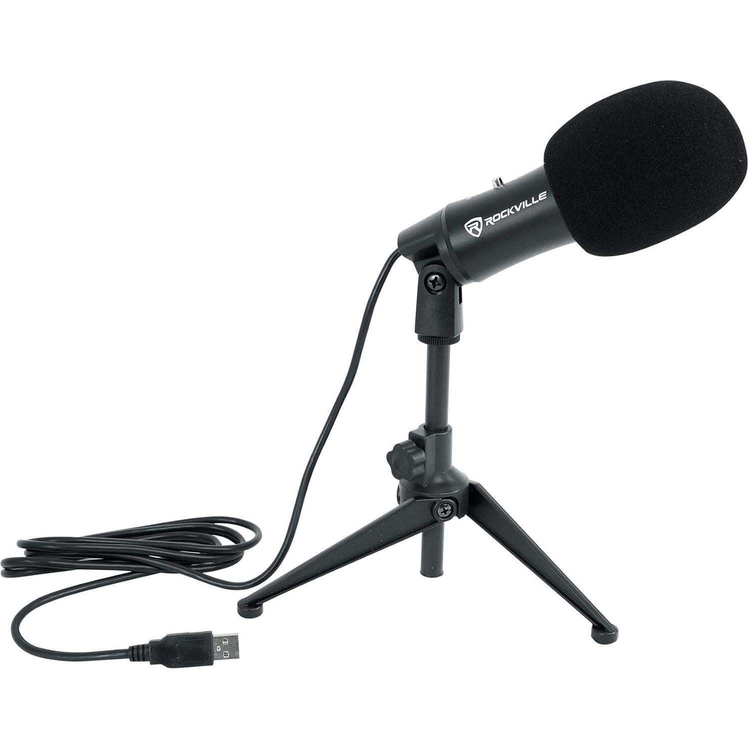 Micrófono de Condensador USB Rockville Z-Stream, Omnidireccional