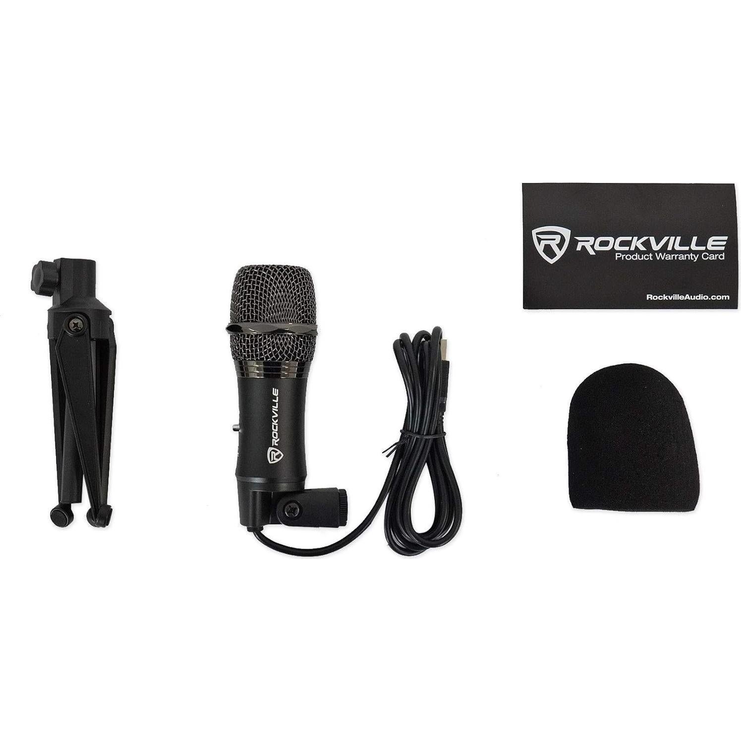 Micrófono de Condensador USB Rockville Z-Stream, Omnidireccional