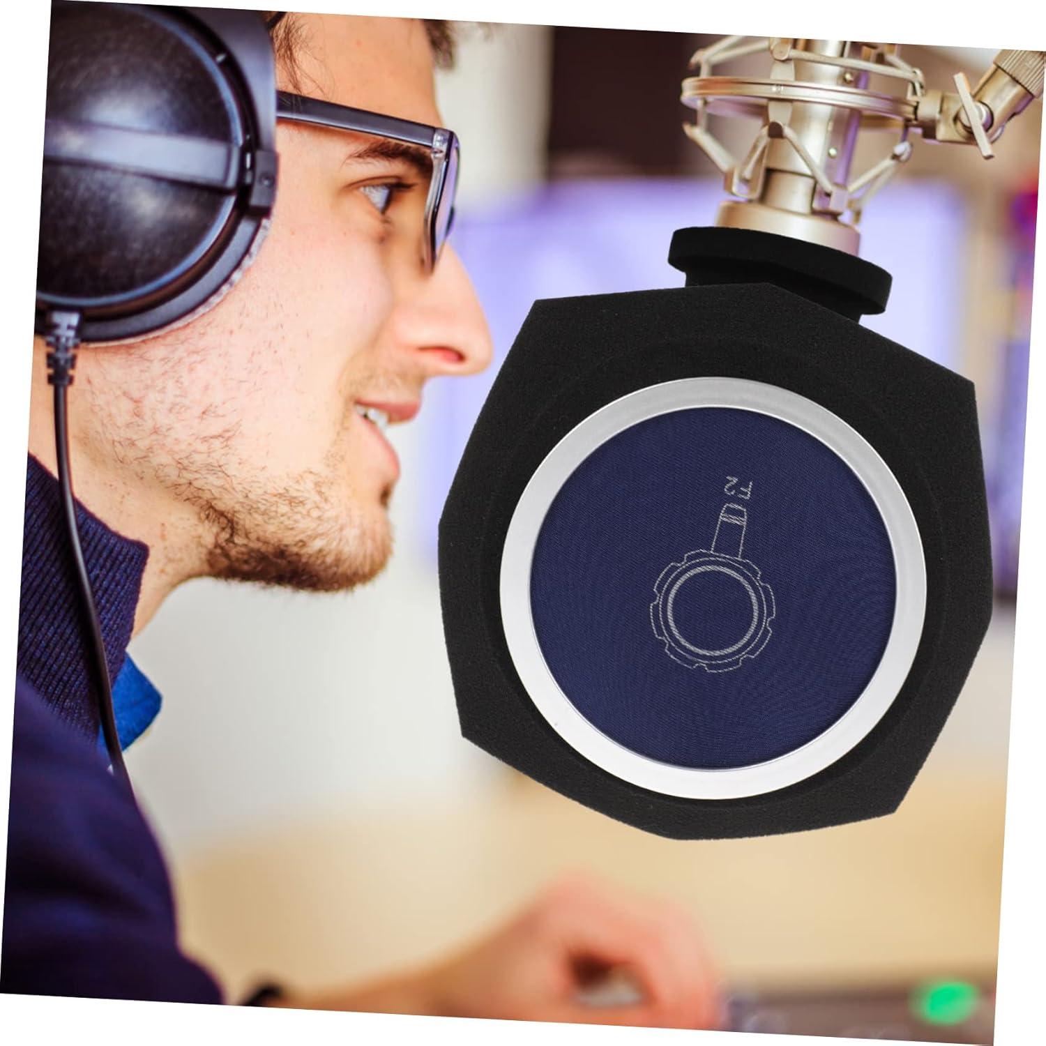 Cubierta de Esponja para Micrófono Milisten Azul 19.5x16.5cm