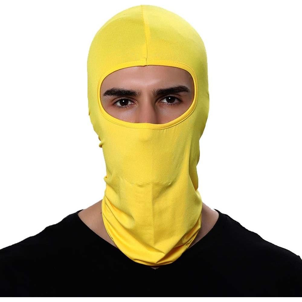 Paquete de 3 Pasamontañas Unisex Amarillo para Aire Libre