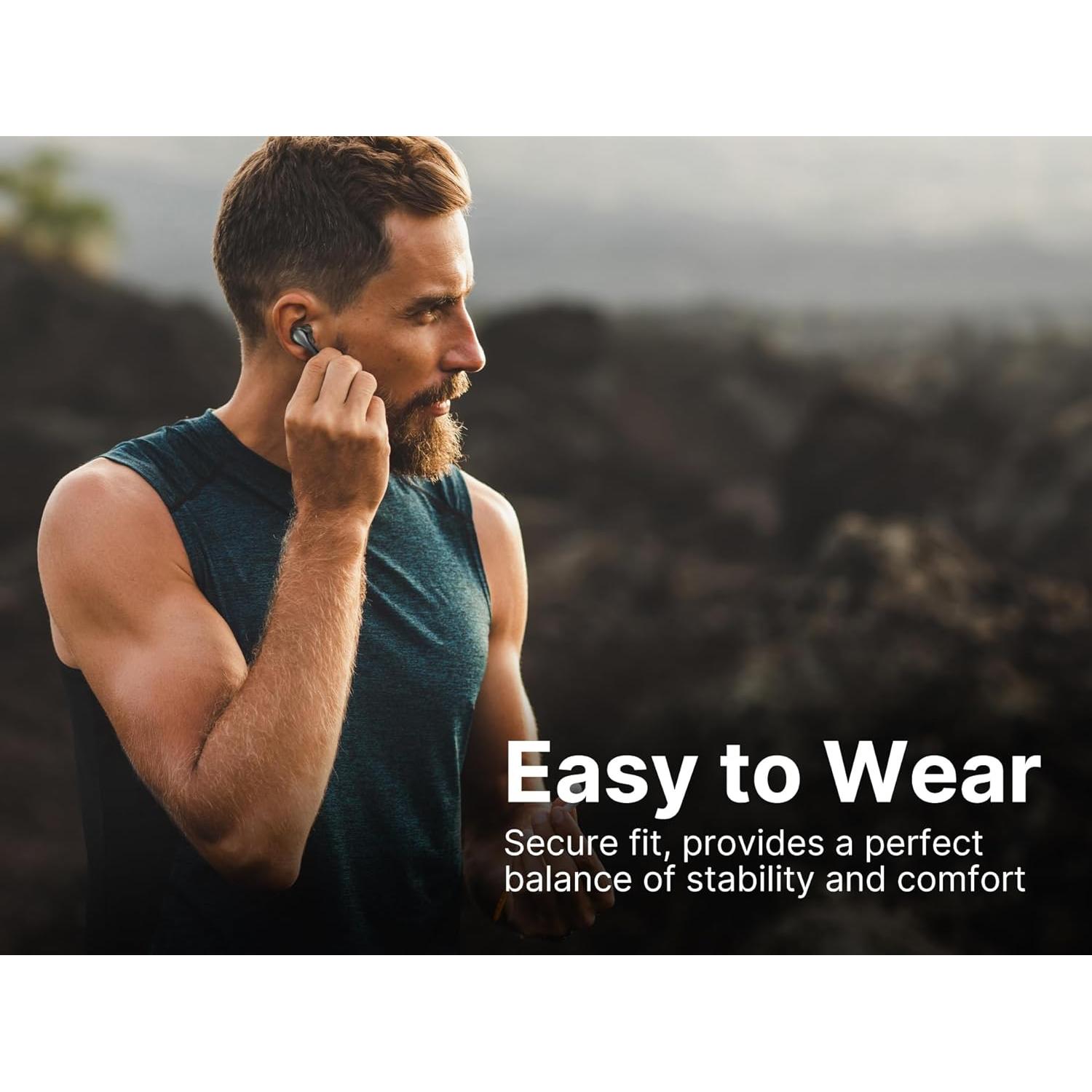 Emerson EG-1501 True Wireless Gaming Earbuds with Low-Latency Audio, Built-in Microphone, Bluetooth 5.1 Connectivity, RGB LED Lighting, and Noise-Cancellation – Perfect for Gaming and Streaming