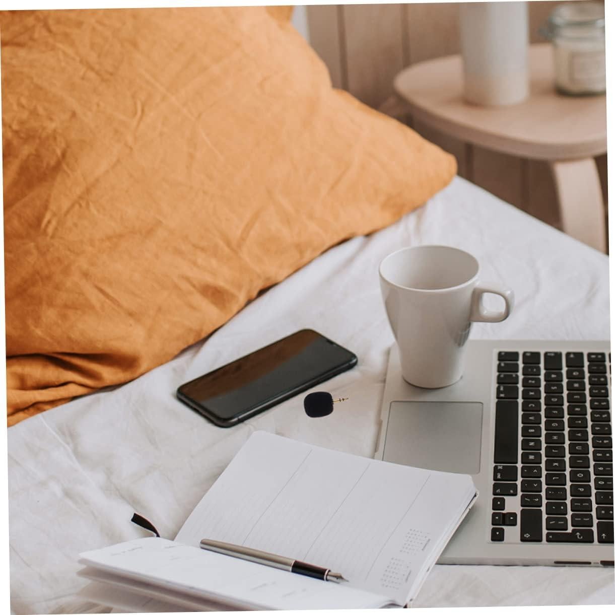 ERINGOGO 2Pcs Portable Microphone for Voice Recording Plug Design for Singing Live Streaming Conference Use with Workmanship for Mobile