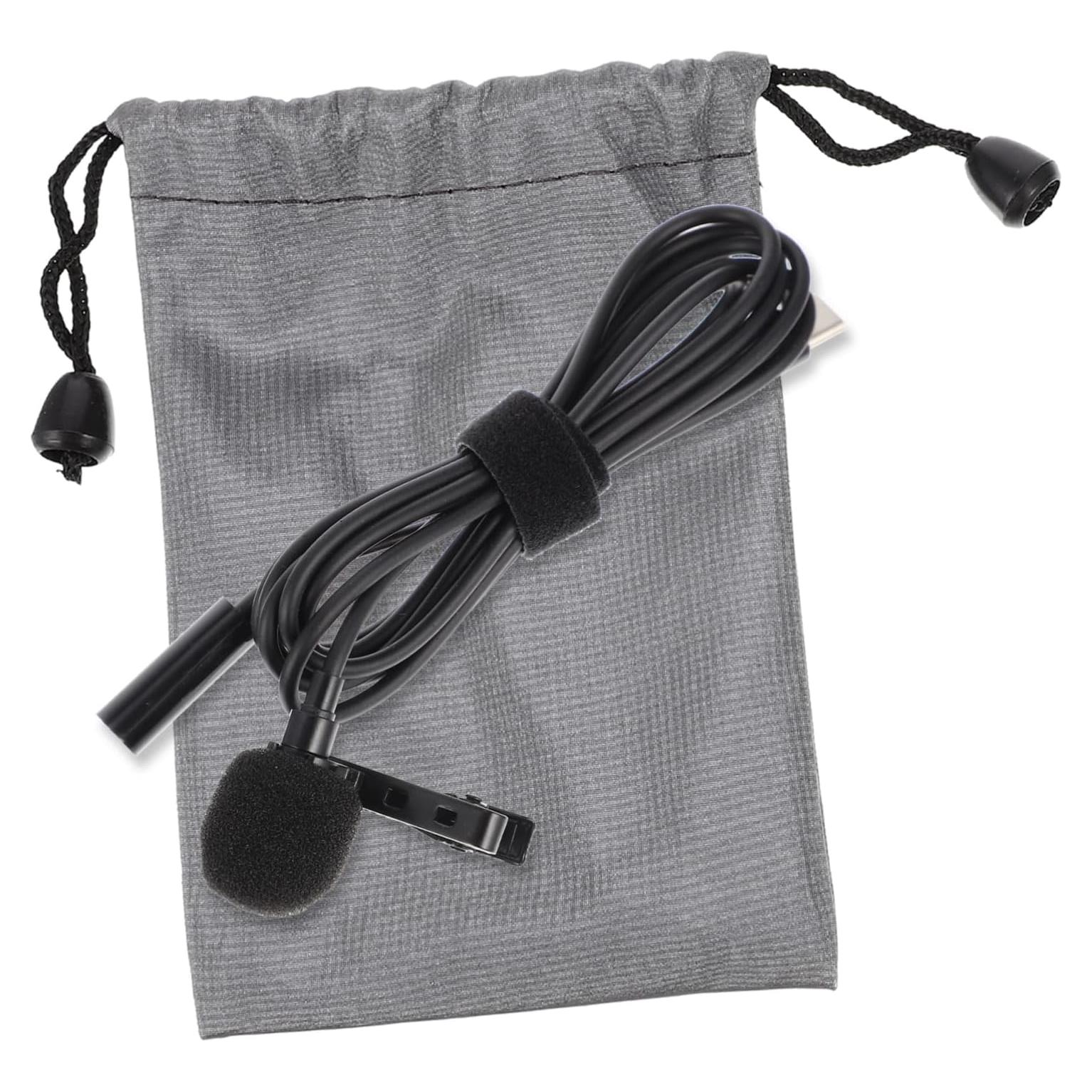 Microphone Headset Recording Mic USB Type- Streaming Mic Clip-on Design