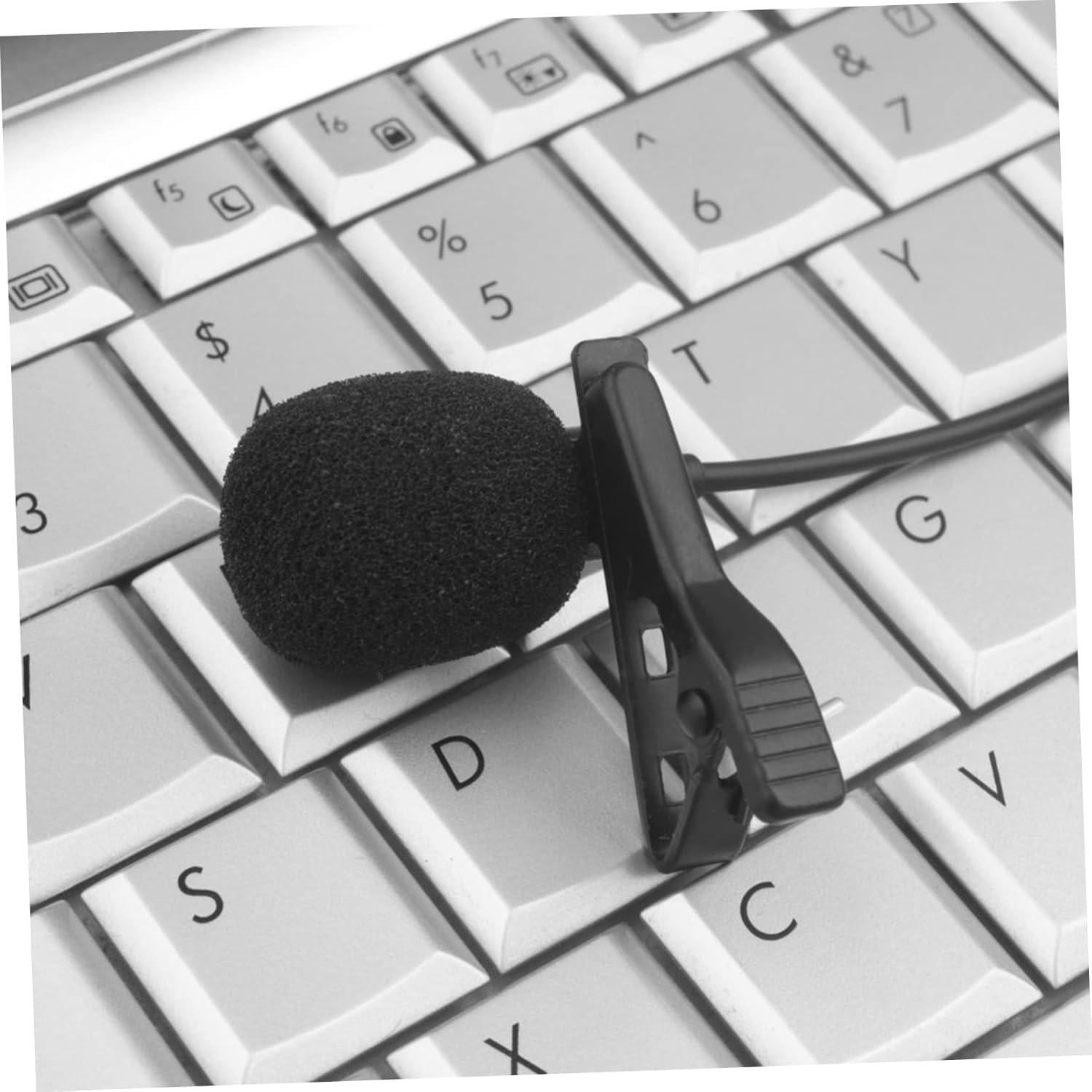 Microphone Headset Recording Mic USB Type- Streaming Mic Clip-on Design