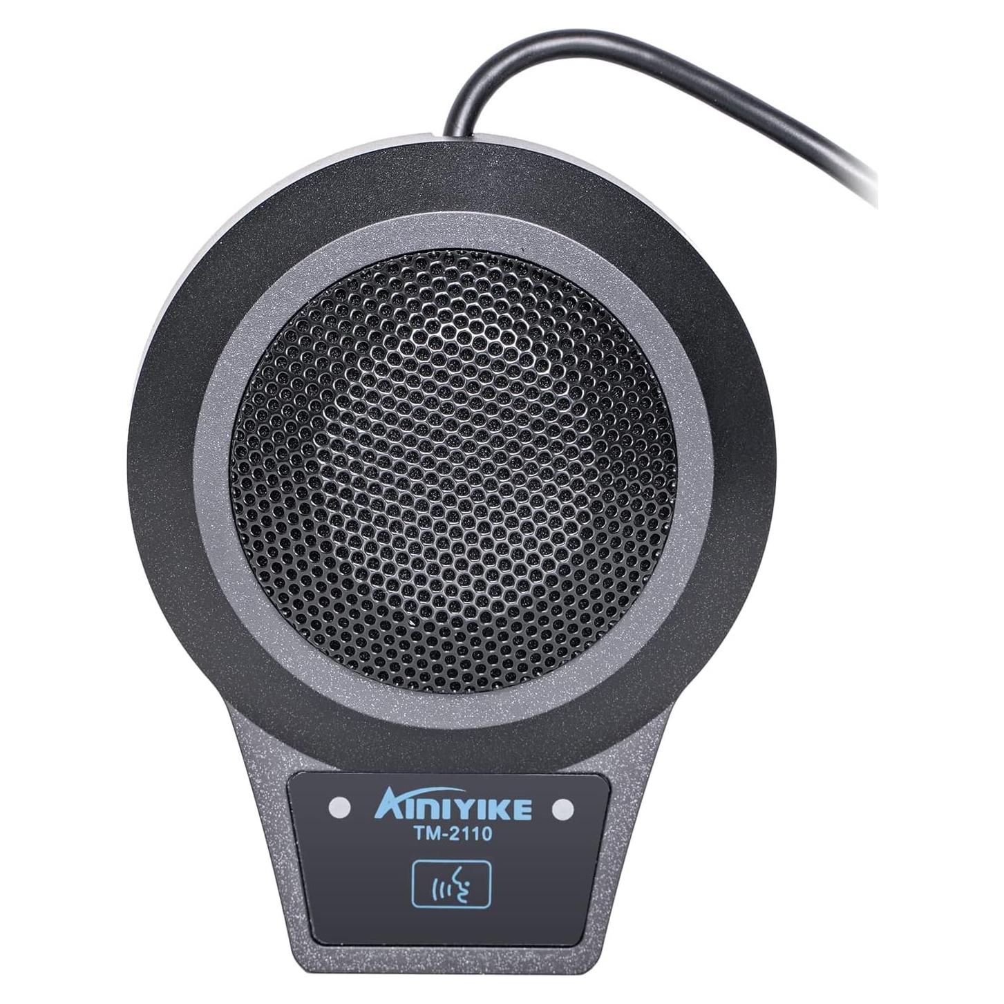 TM-2110 Conference USB Microphone for Windows and Mac with 360 Pickup Range, Omnidirectional Microphone, Touch Mute Switch, 1 Year Warranty