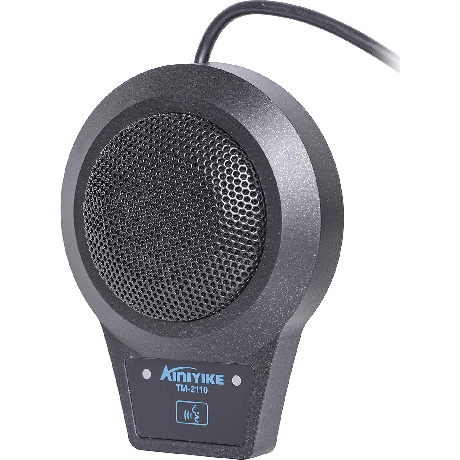TM-2110 Conference USB Microphone for Windows and Mac with 360 Pickup Range, Omnidirectional Microphone, Touch Mute Switch, 1 Year Warranty