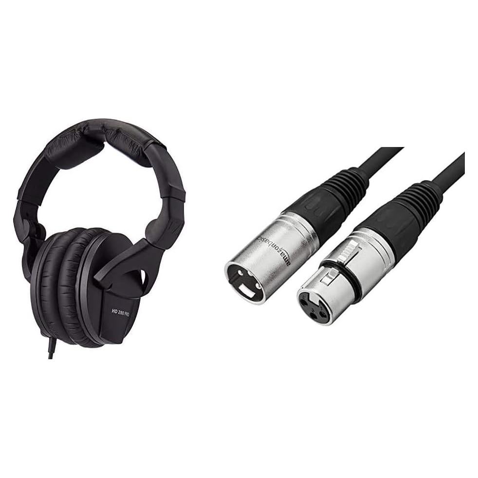 Auriculares Sennheiser HD 280 PRO + Cable XLR 3m Negro