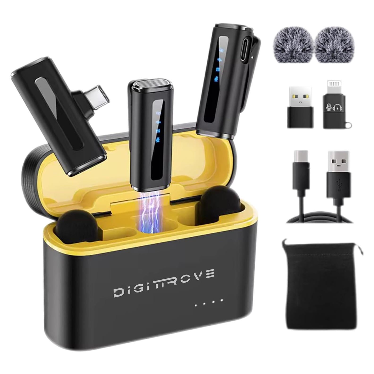 Micrófono Lavalier Inalámbrico DIGIT TROVE DT-AirMicPro 80m