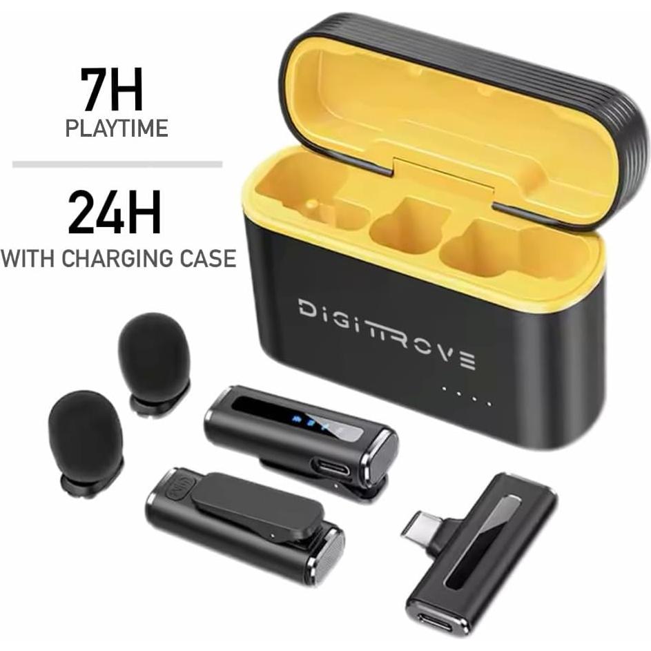 Micrófono Lavalier Inalámbrico DIGIT TROVE DT-AirMicPro 80m