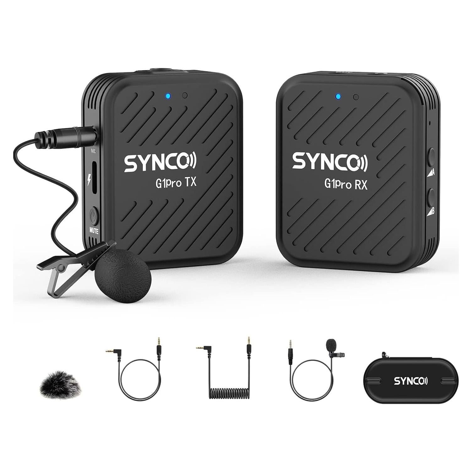Micrófono Lavalier Inalámbrico SYNCO SY-G1A1-Pro con Estuche