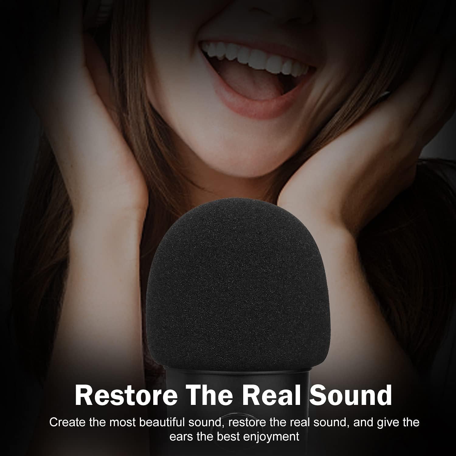 Funda de espuma para micrófono Blue Yeti - 2 Pcs, 6.35 cm