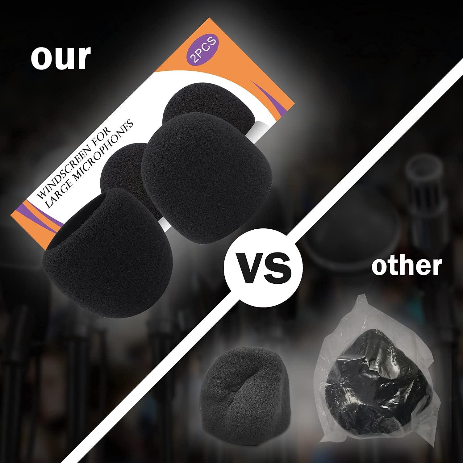 Funda de espuma para micrófono Blue Yeti - 2 Pcs, 6.35 cm