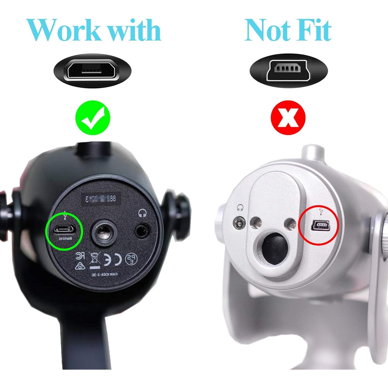 Cable Micro USB TONIWA 2.01m para Micrófonos Blue Yeti X/Nano