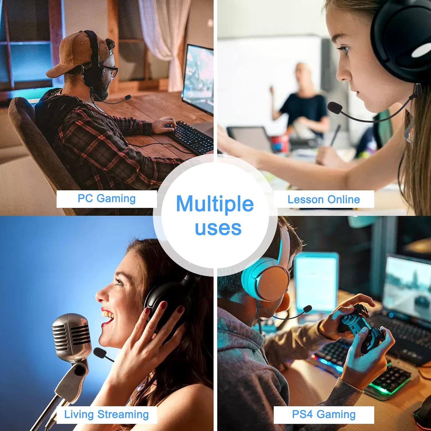 Cable de Micrófono MEIRIYFA 1.34m para Auriculares 3.5mm