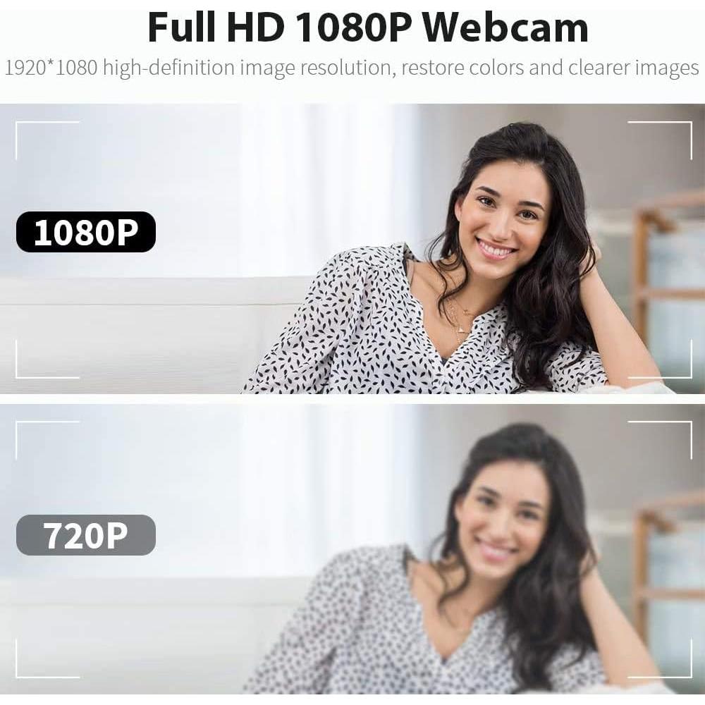 Webcam USB Easyday HD 1080P con Micrófono Integrado