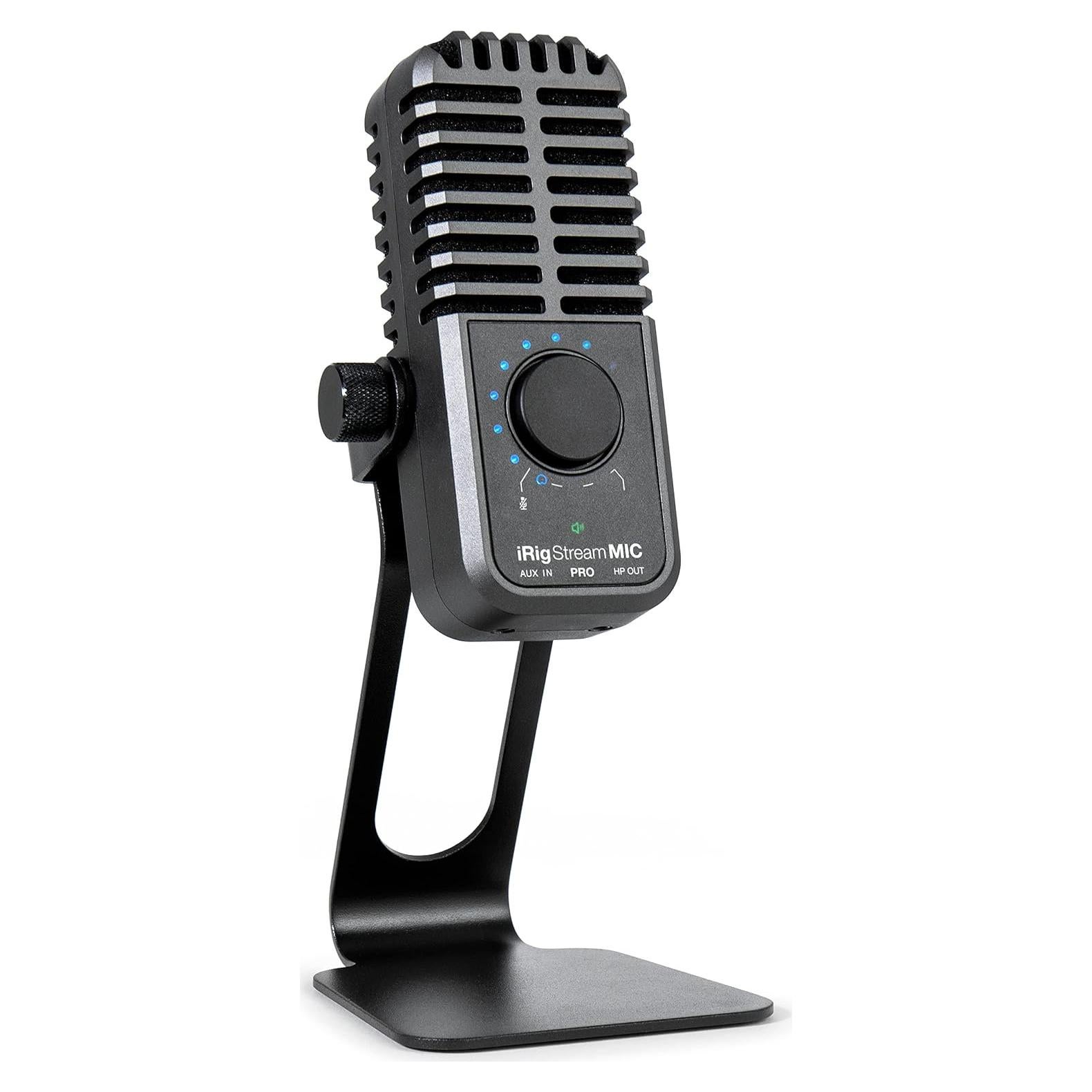 Micrófono IK Multimedia iRig Stream Mic Pro con interfaz de audio