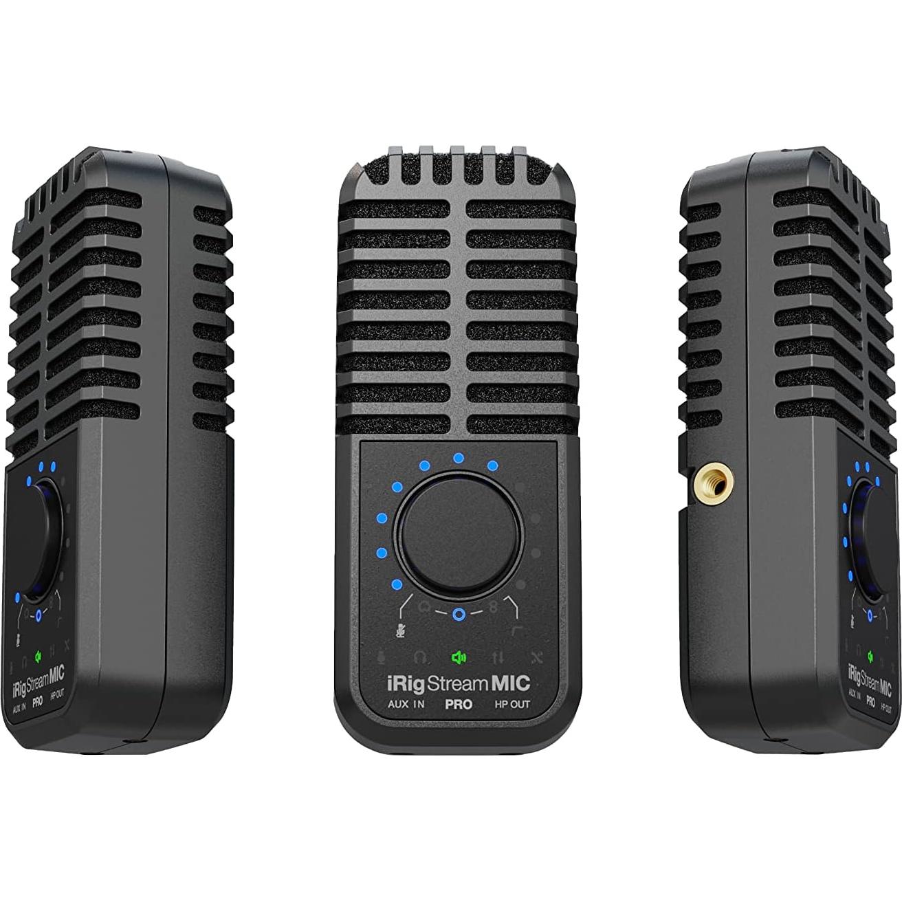 Micrófono IK Multimedia iRig Stream Mic Pro con interfaz de audio