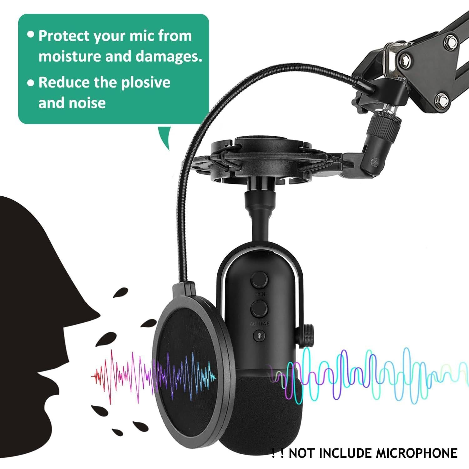 Brazo de Micrófono Razer Seiren V2 Pro Ajustable con Filtro Antipop