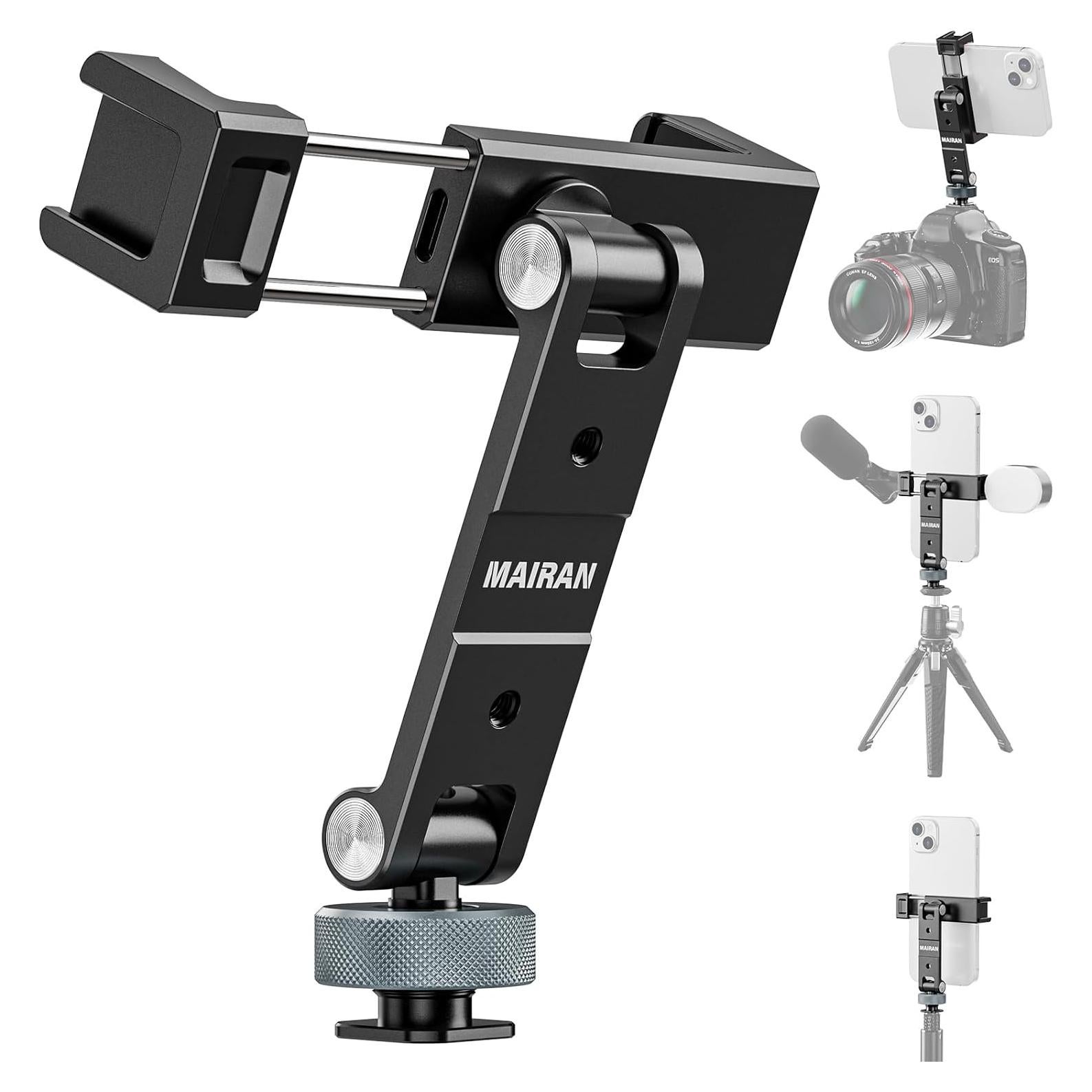 Soporte de Teléfono Mairan para Trípode de Aluminio 360°