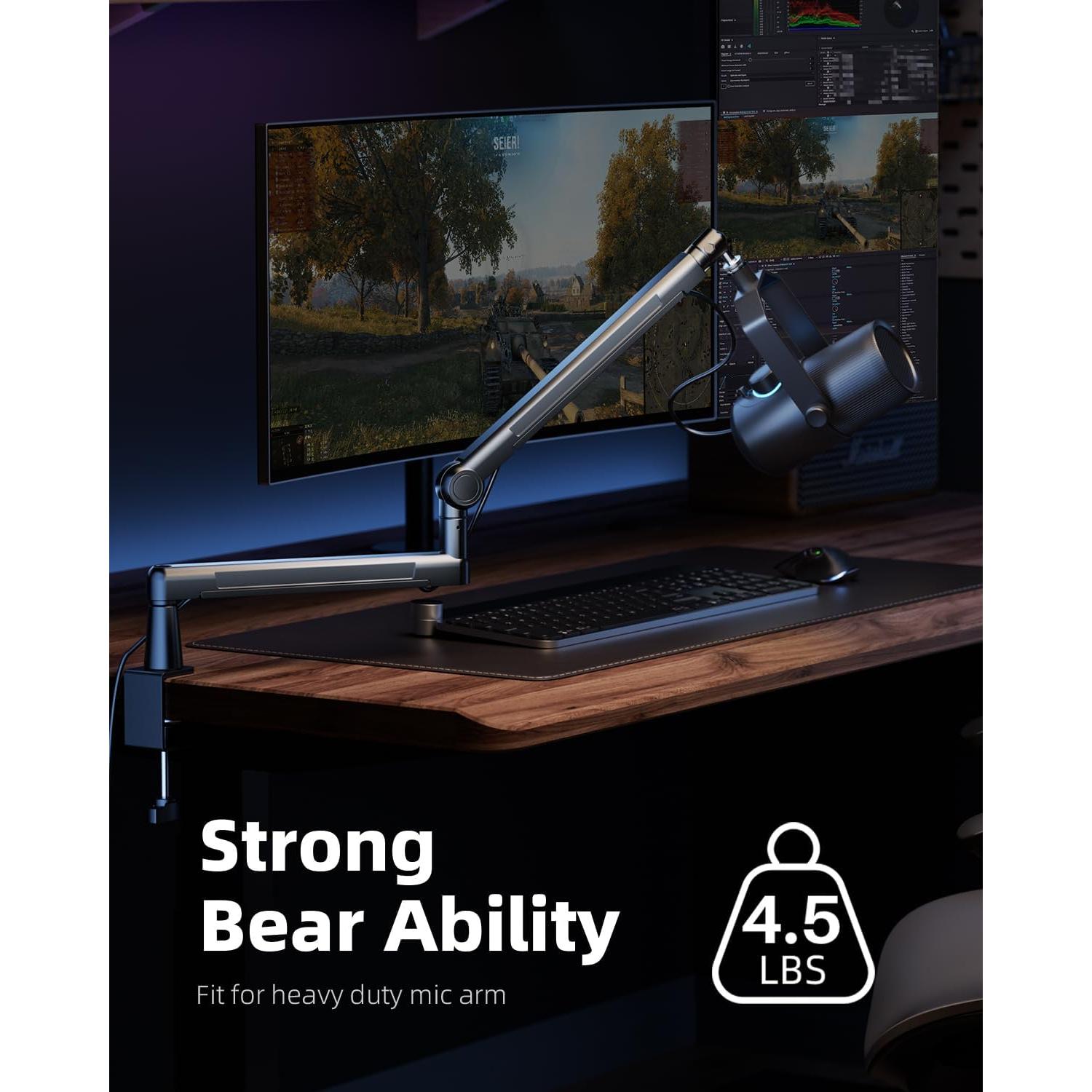 Soporte de Micrófono de Escritorio TODI TDMS03BKUS Ajustable