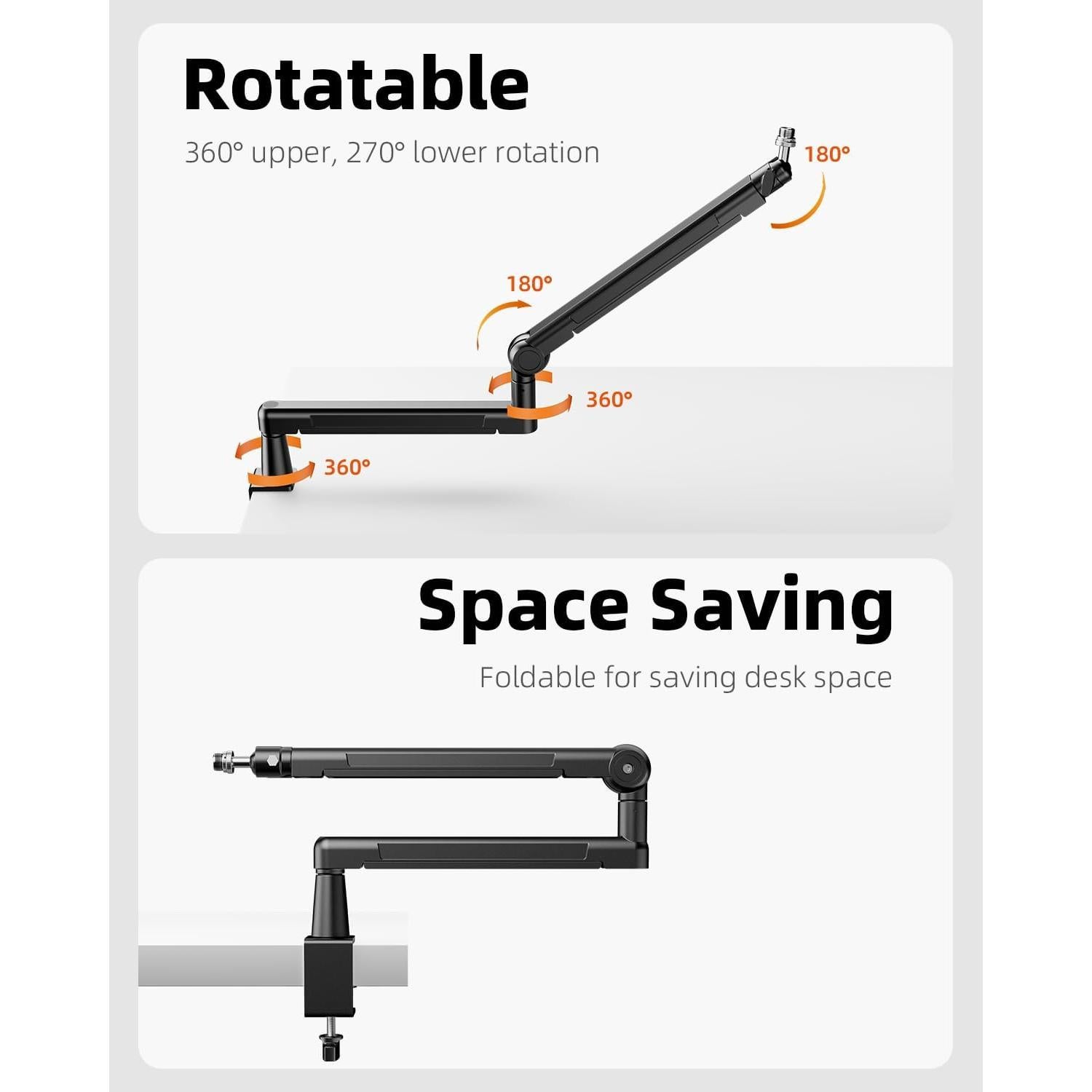 Soporte de Micrófono de Escritorio TODI TDMS03BKUS Ajustable