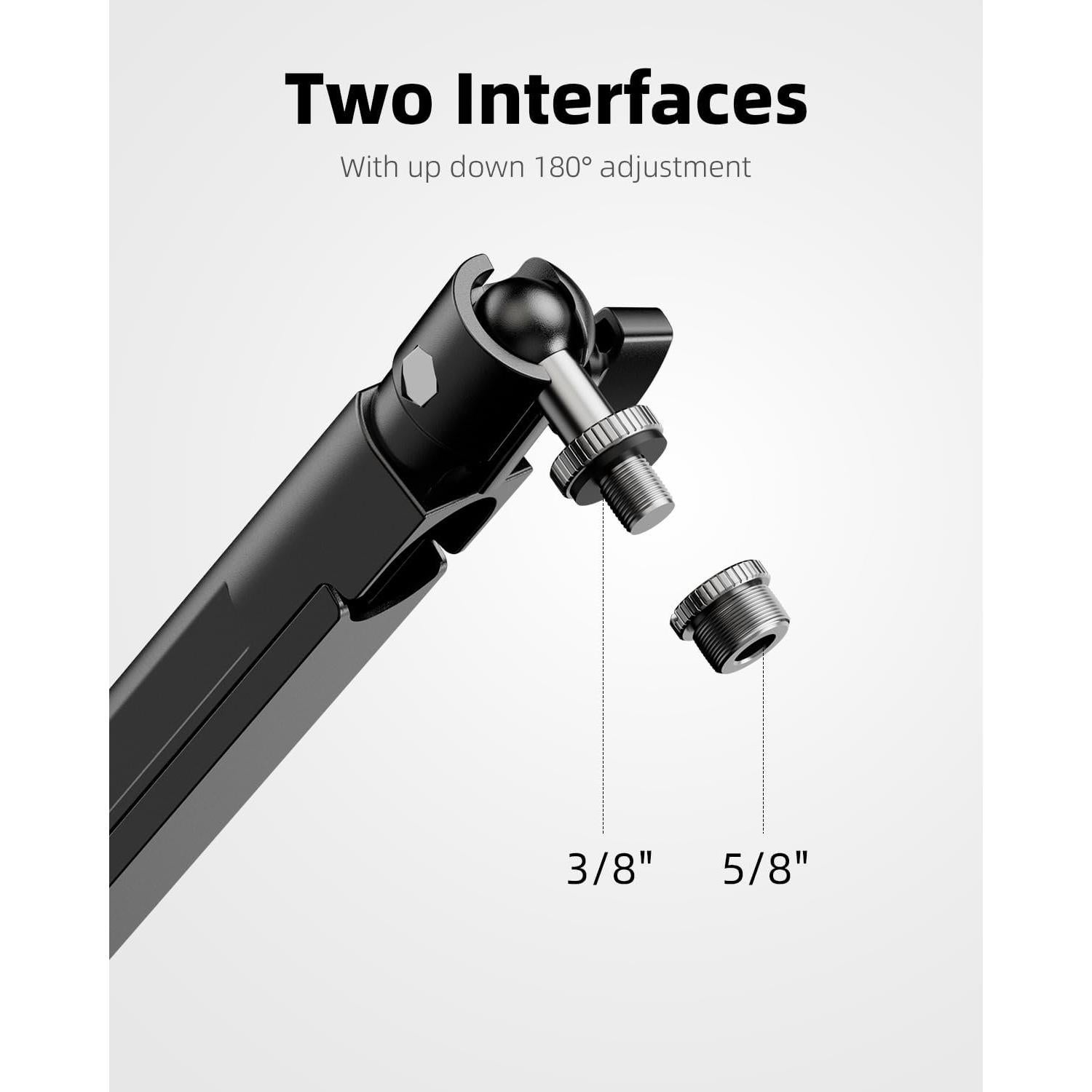 Soporte de Micrófono de Escritorio TODI TDMS03BKUS Ajustable