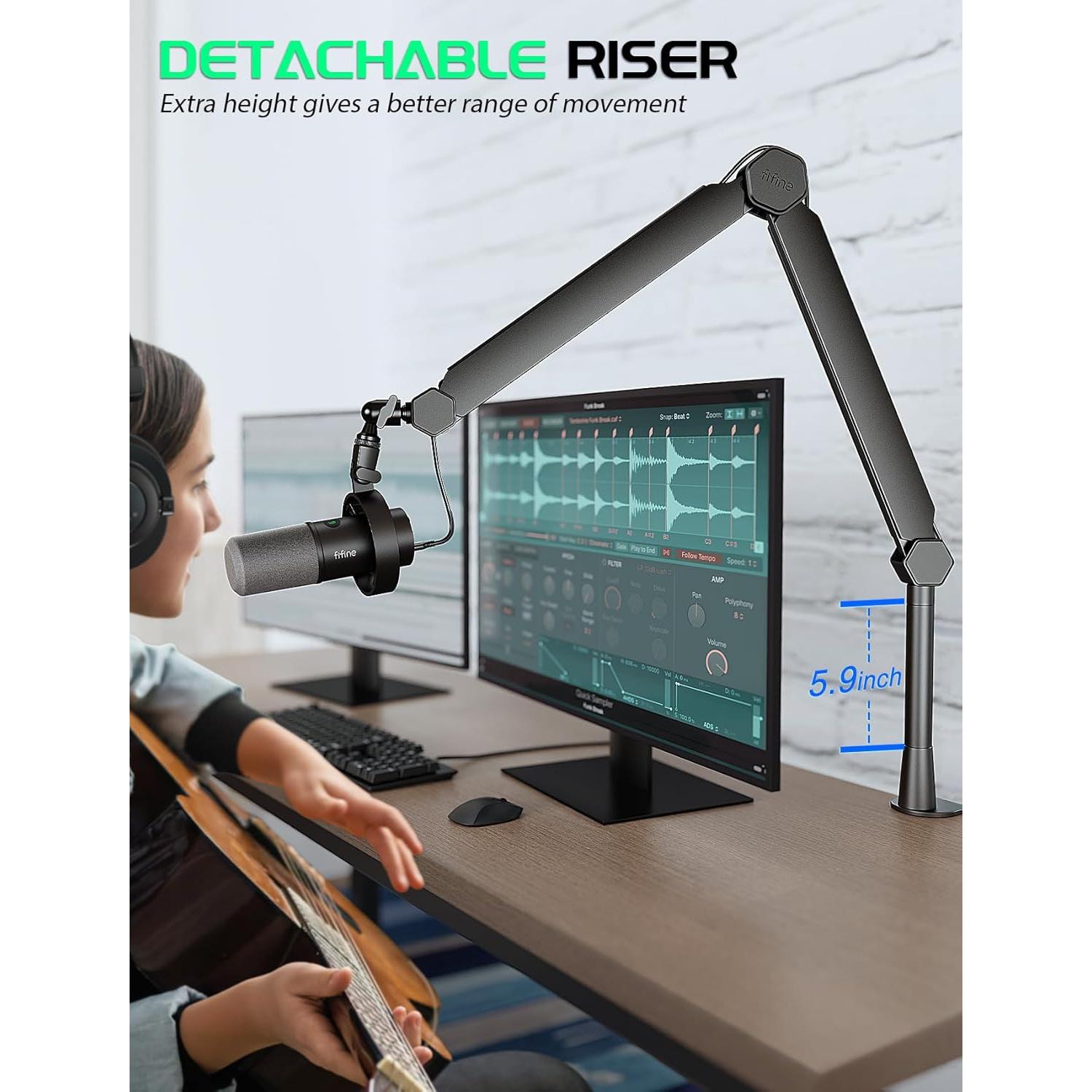 Paquete de Equipos de Juego FIFINE KS5+BM66T con Micrófono y Mezclador