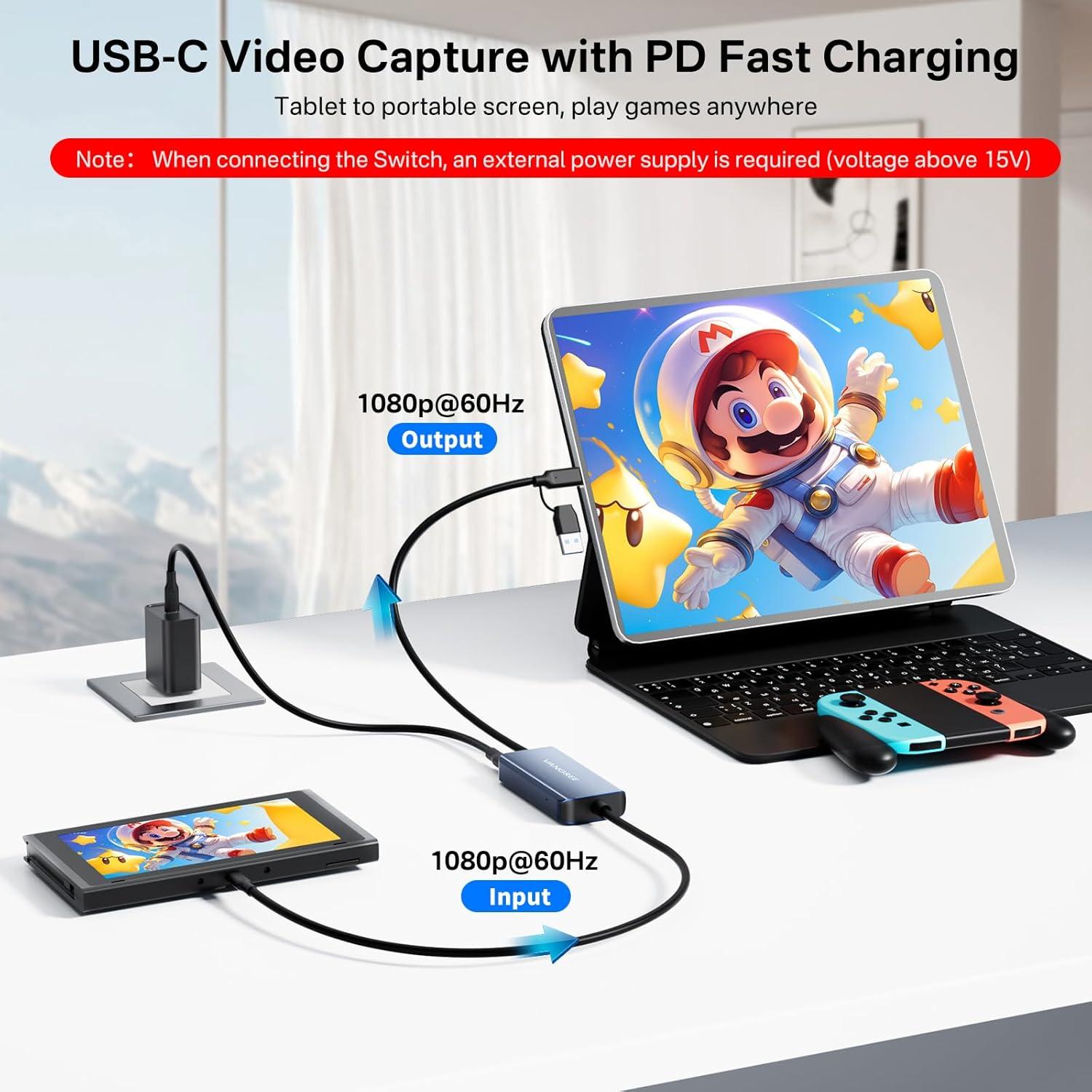 Tarjeta de Captura de Video USB-C VANGREE VC-001 1080P 60FPS