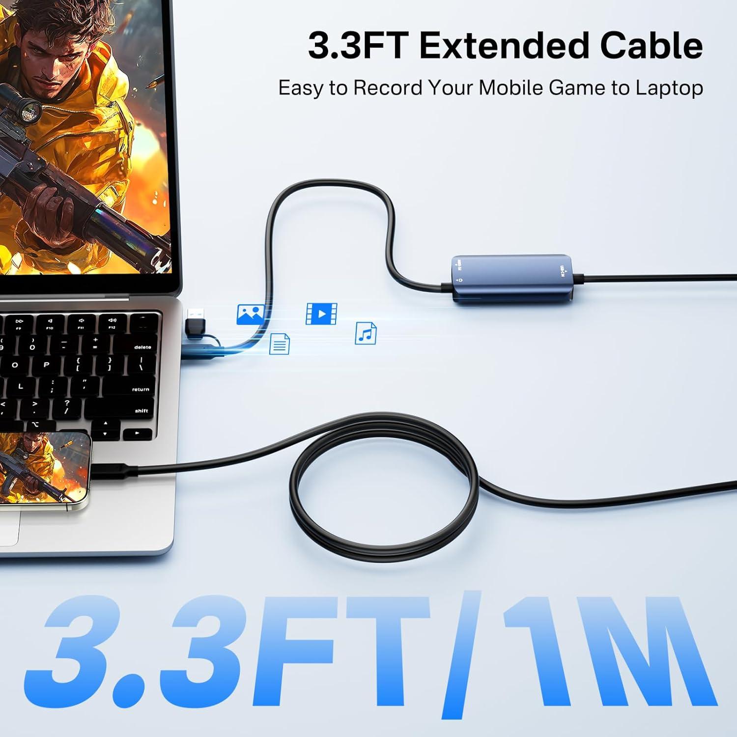 Tarjeta de Captura de Video USB-C VANGREE VC-001 1080P 60FPS