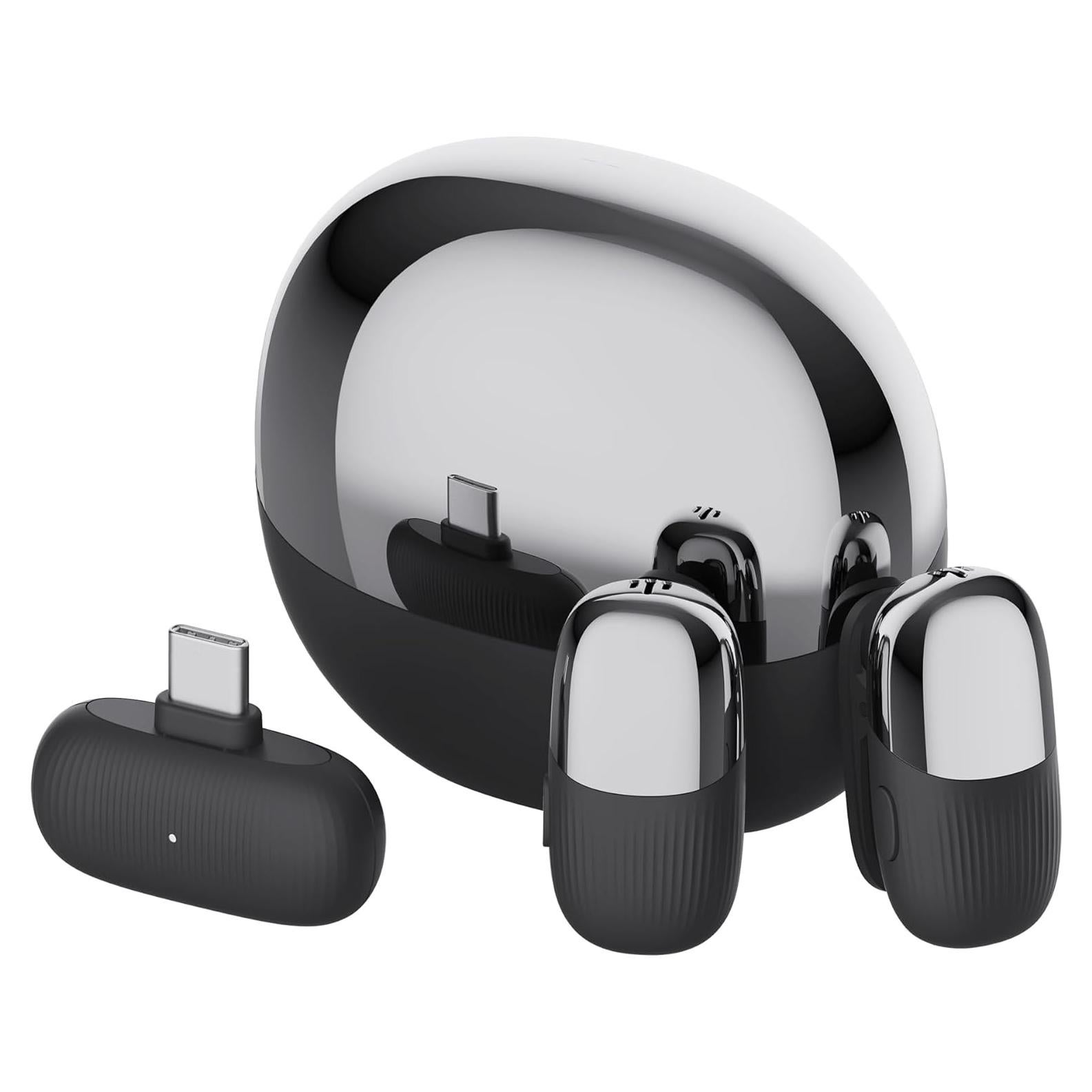 Micrófono Lavalier Inalámbrico Tokdance TDS5 USB C Doble Canal