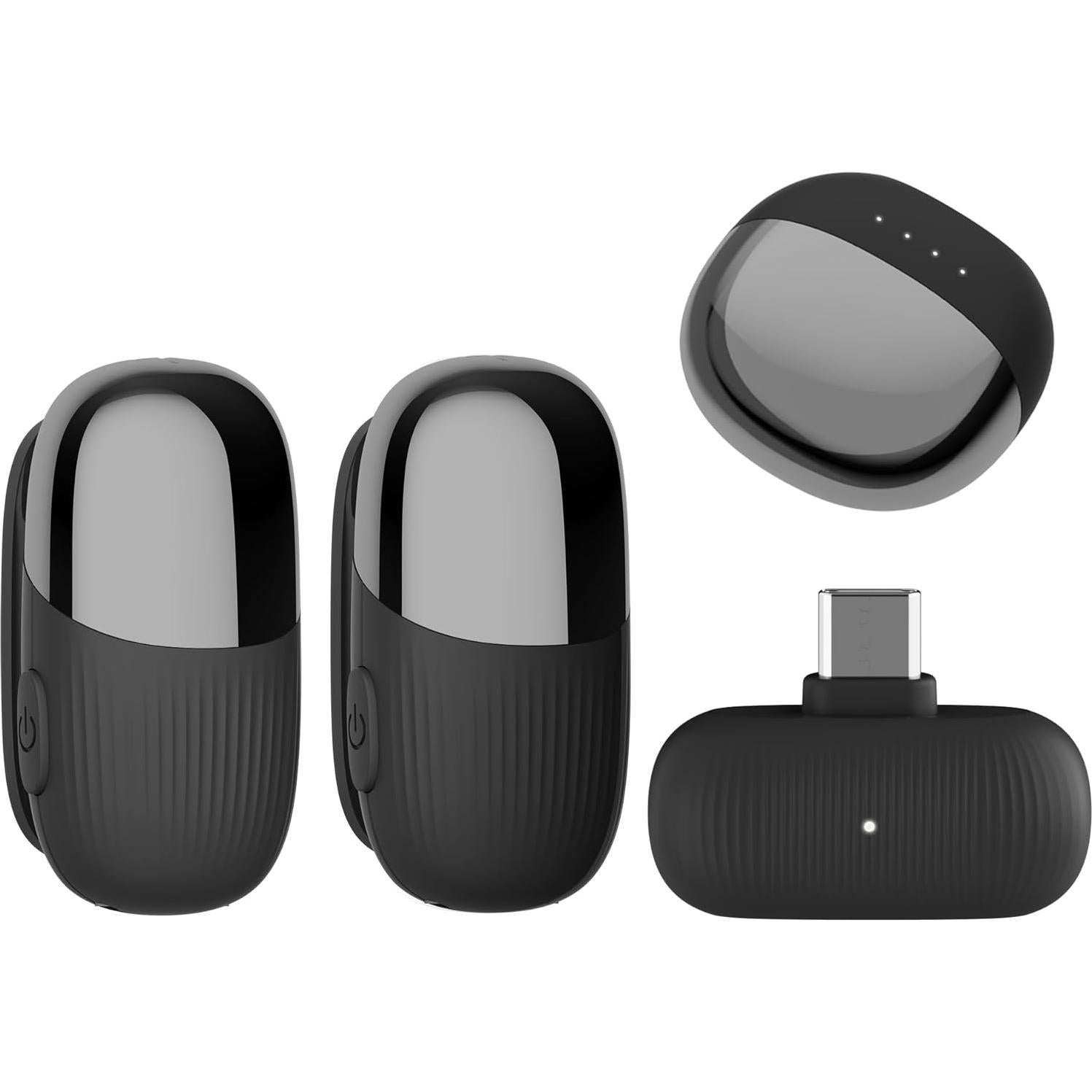 Micrófono Lavalier Inalámbrico Tokdance TDS5 USB C Doble Canal