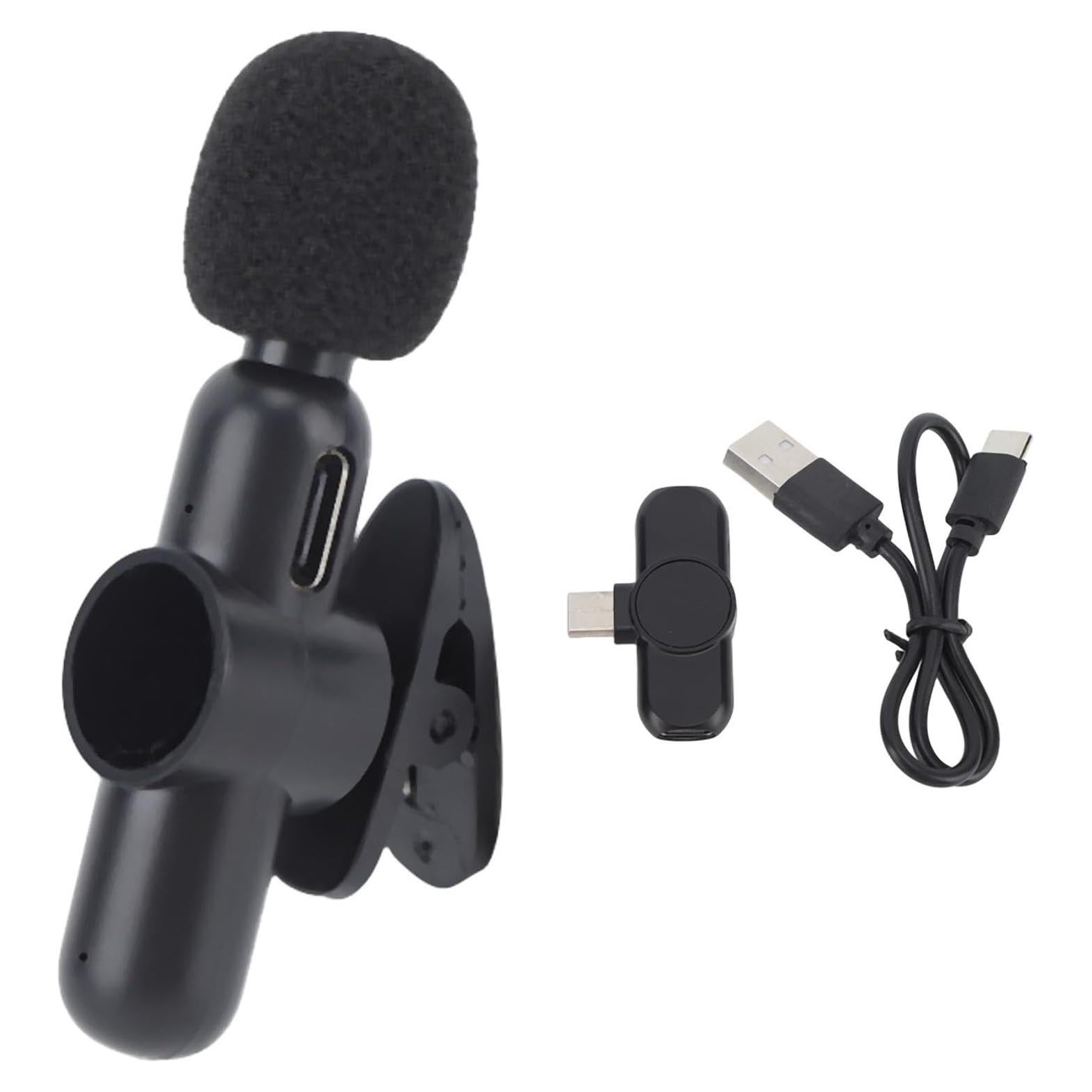 Micrófono Lavalier Jeanoko, Plug and Play, 10h Batería