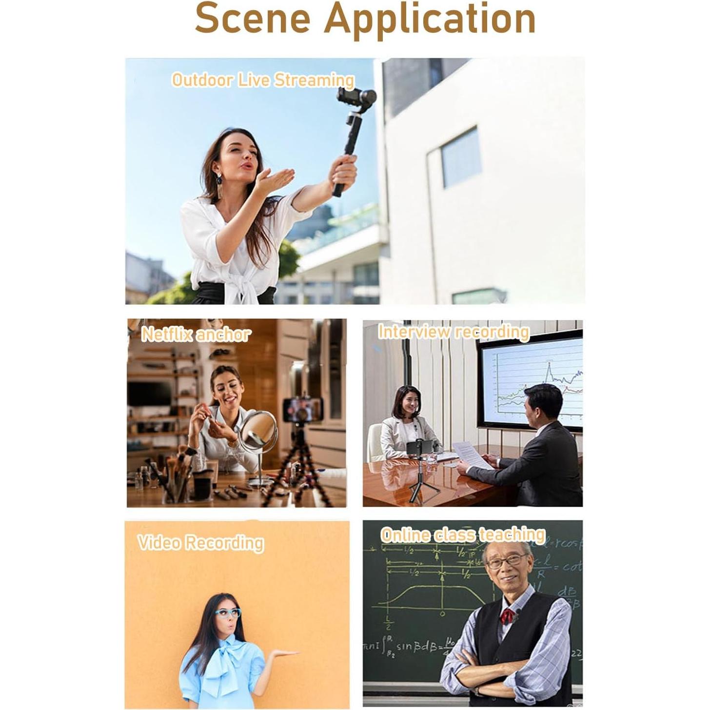 Micrófono Lavalier Jeanoko, Plug and Play, 10h Batería