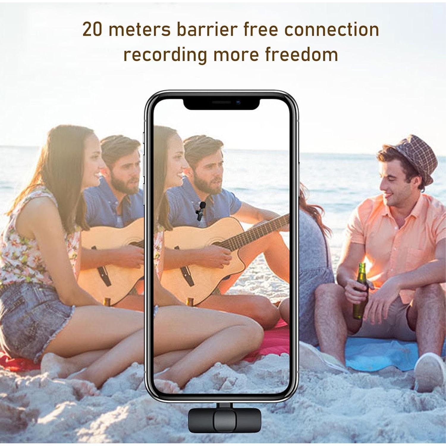 Micrófono Lavalier Jeanoko, Plug and Play, 10h Batería