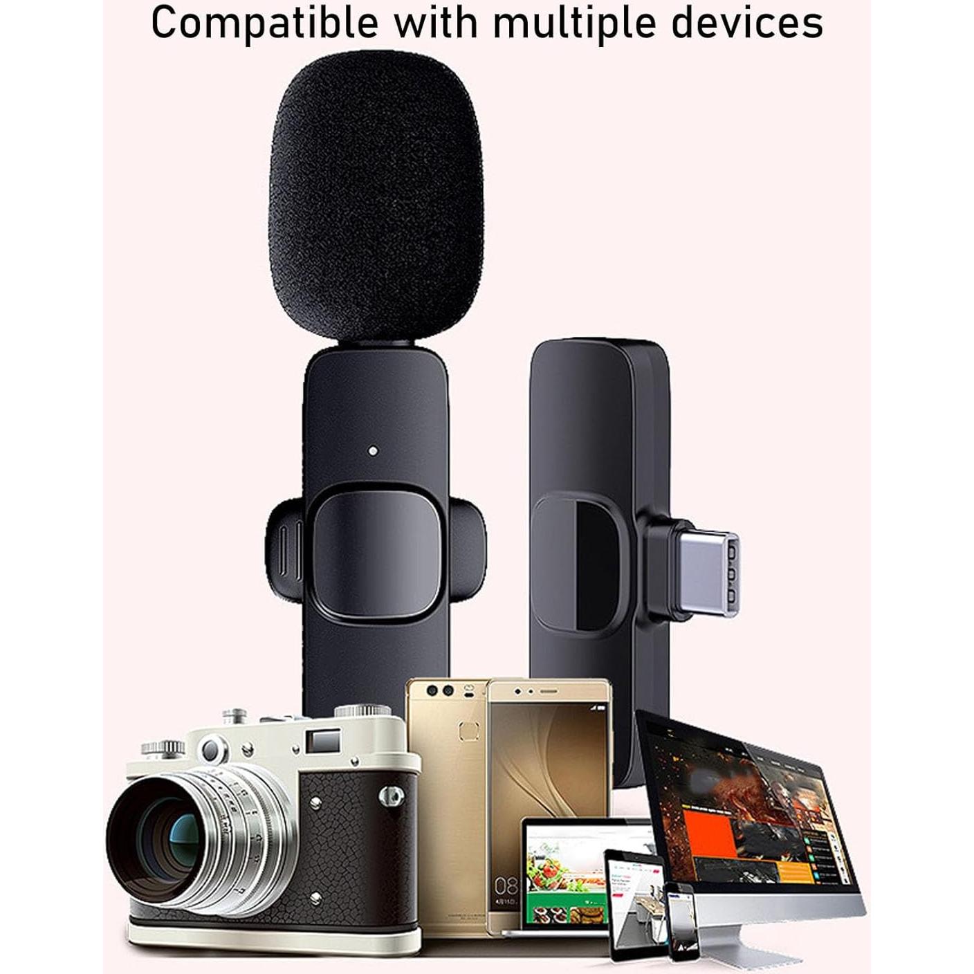 Micrófono Lavalier Jeanoko, Plug and Play, 10h Batería