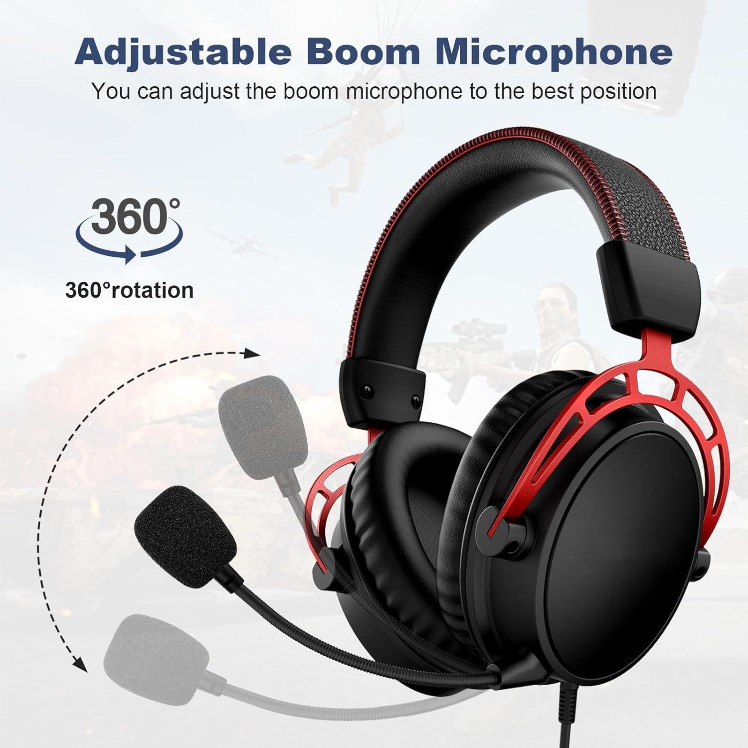 Replacement Cloud Alpha Mic Boom Microphone Compatible with Kingston HyperX Cloud Alpha, Cloud Alpha S Gaming Headsets for PS5 PS4 Xbox One Nintendo Switch Computer PC