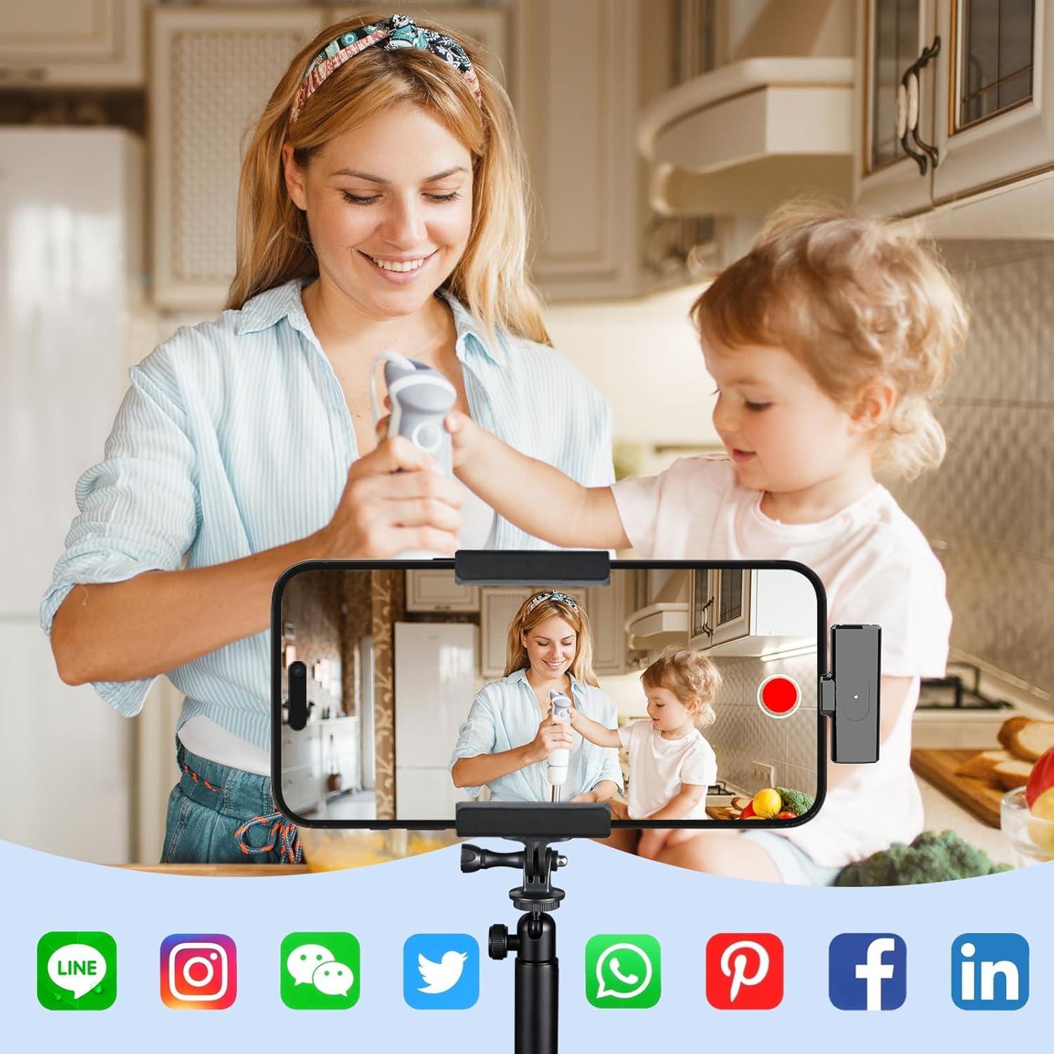 Micrófono Lavalier Inalámbrico CODMETQL S18-MIC 22.86m Bluetooth