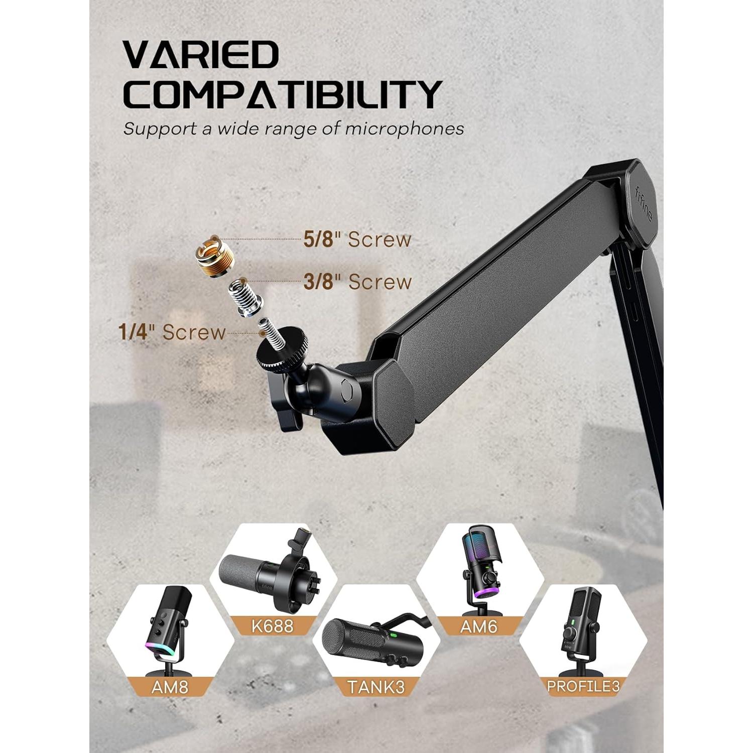 Micrófono Dinámico XLR FIFINE para Juegos y Streaming con Mezclador