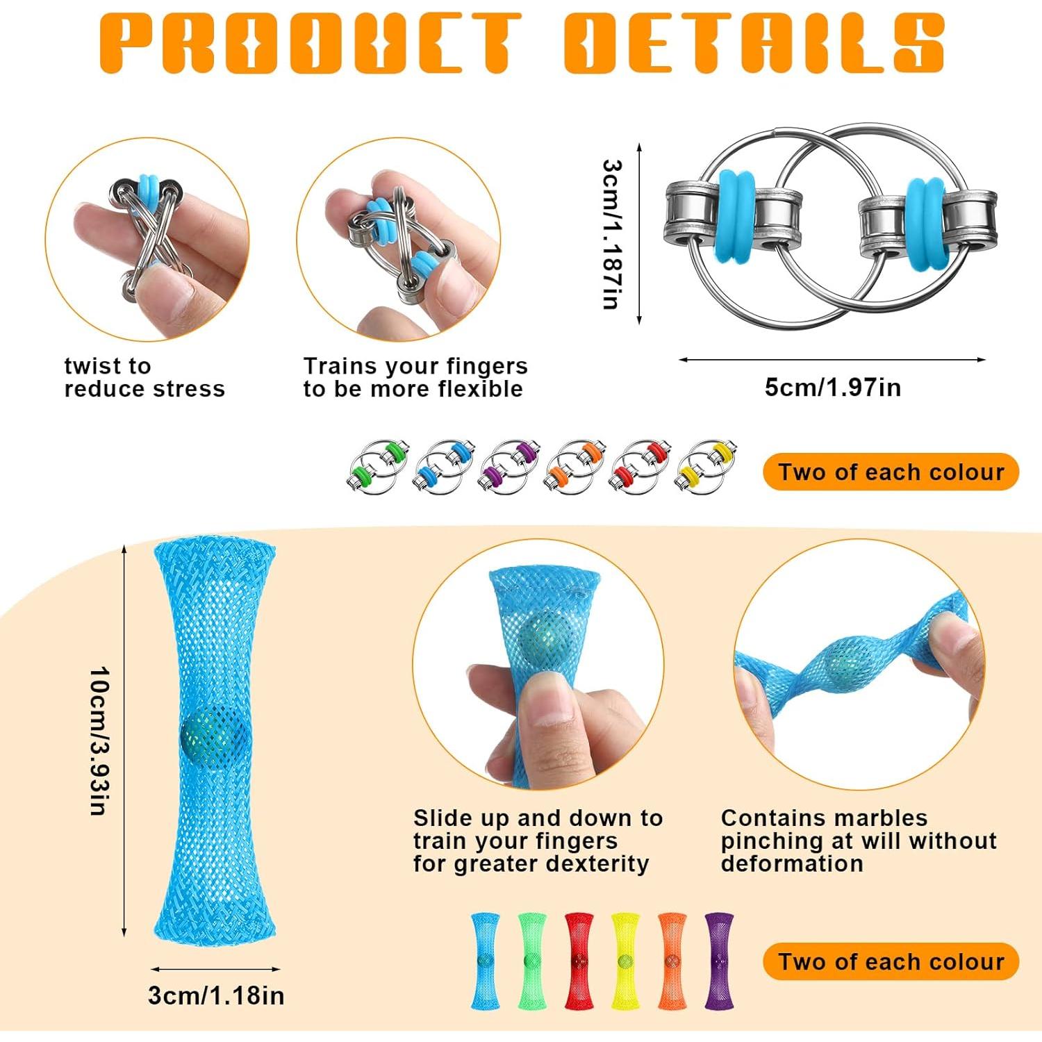 Juguetes Antiestrés Jexine 48 Pcs para Adultos y Adolescentes