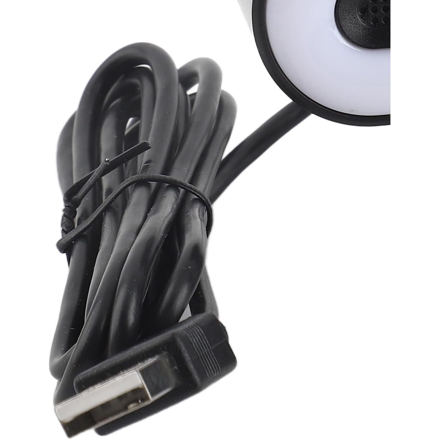 Cámara Web 4K YUEHISY con Micrófono y Luz de Relleno