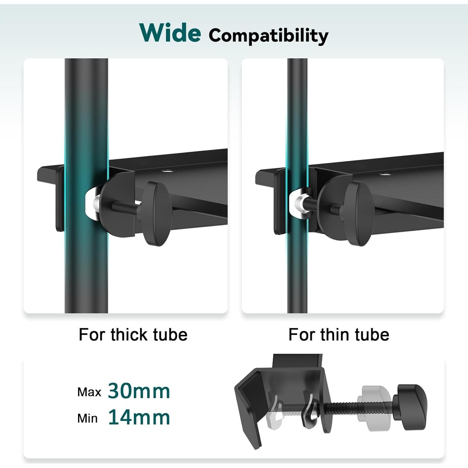 Soporte de Micrófono con Bandeja 30x20 cm - Modelo 031