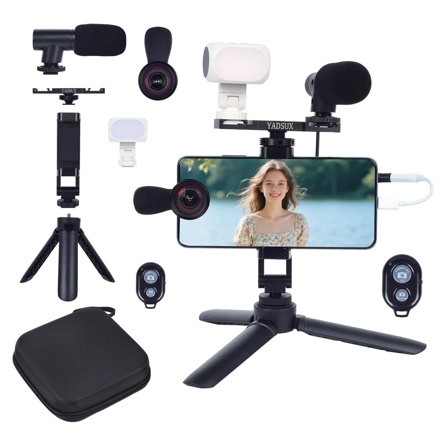 Kit Vlogging Profesional para Teléfonos - 8 Accesorios Premium