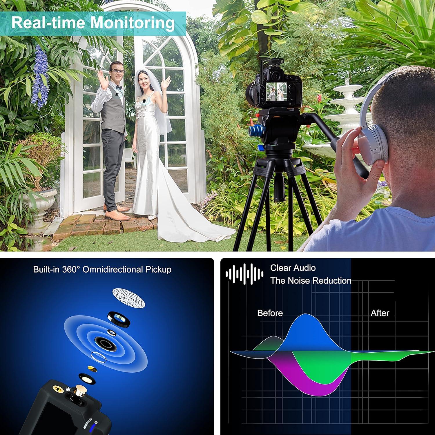 Micrófono Lavalier Inalámbrico KIMAFUN KM-G50-2 Doble