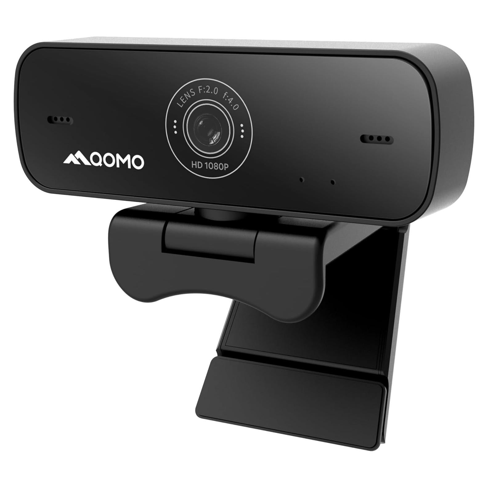 Webcam Full HD 1080p QOMO QWC 004 con Micrófono y Rotación