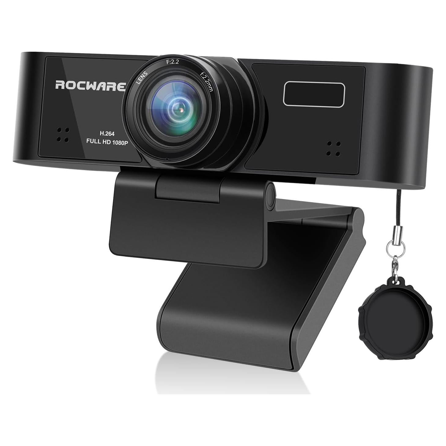 Cámara Web ROCWARE RC15 1080P con Micrófono y Privacidad
