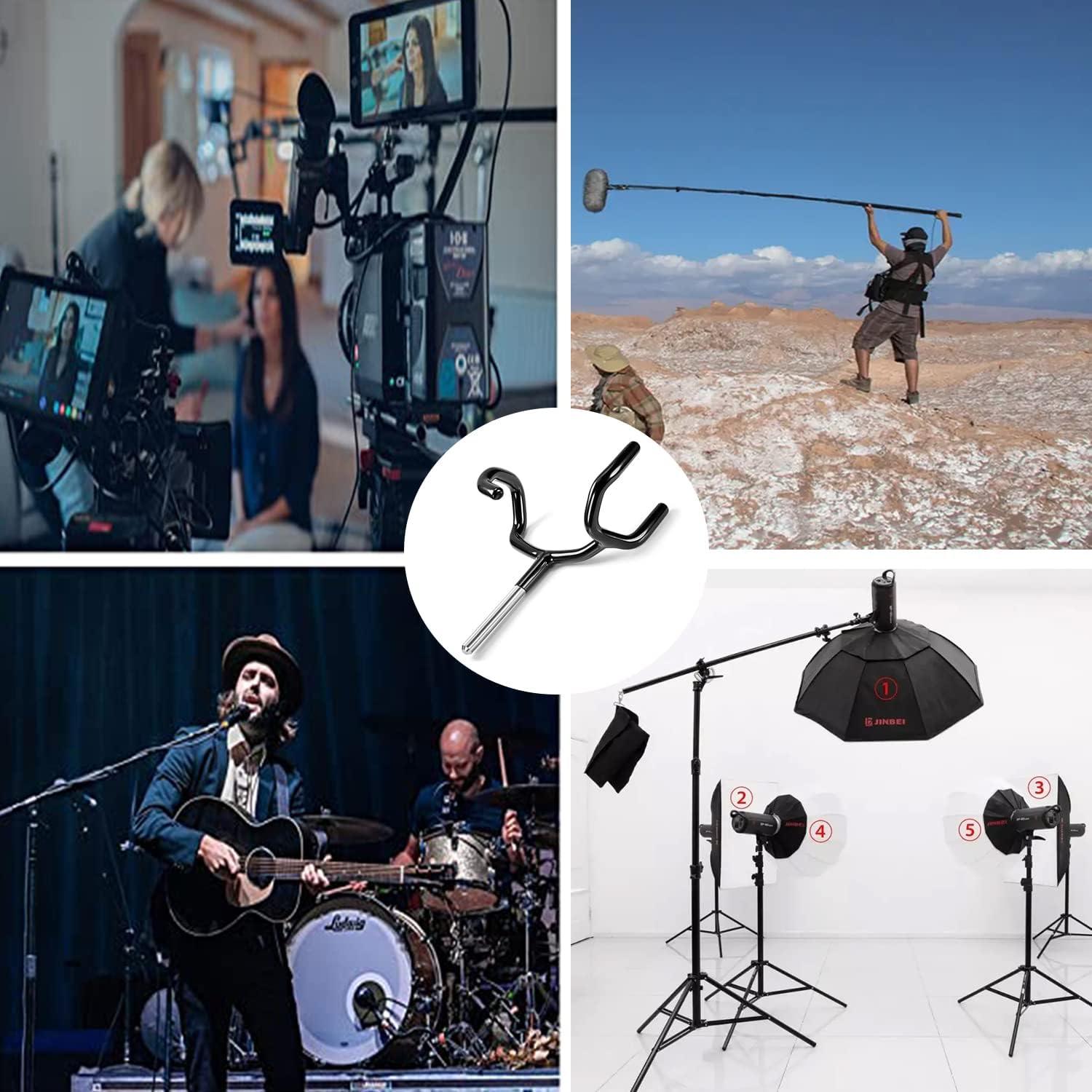 Soporte de Boom para Micrófono ATian - Acero Inoxidable 8.9 cm