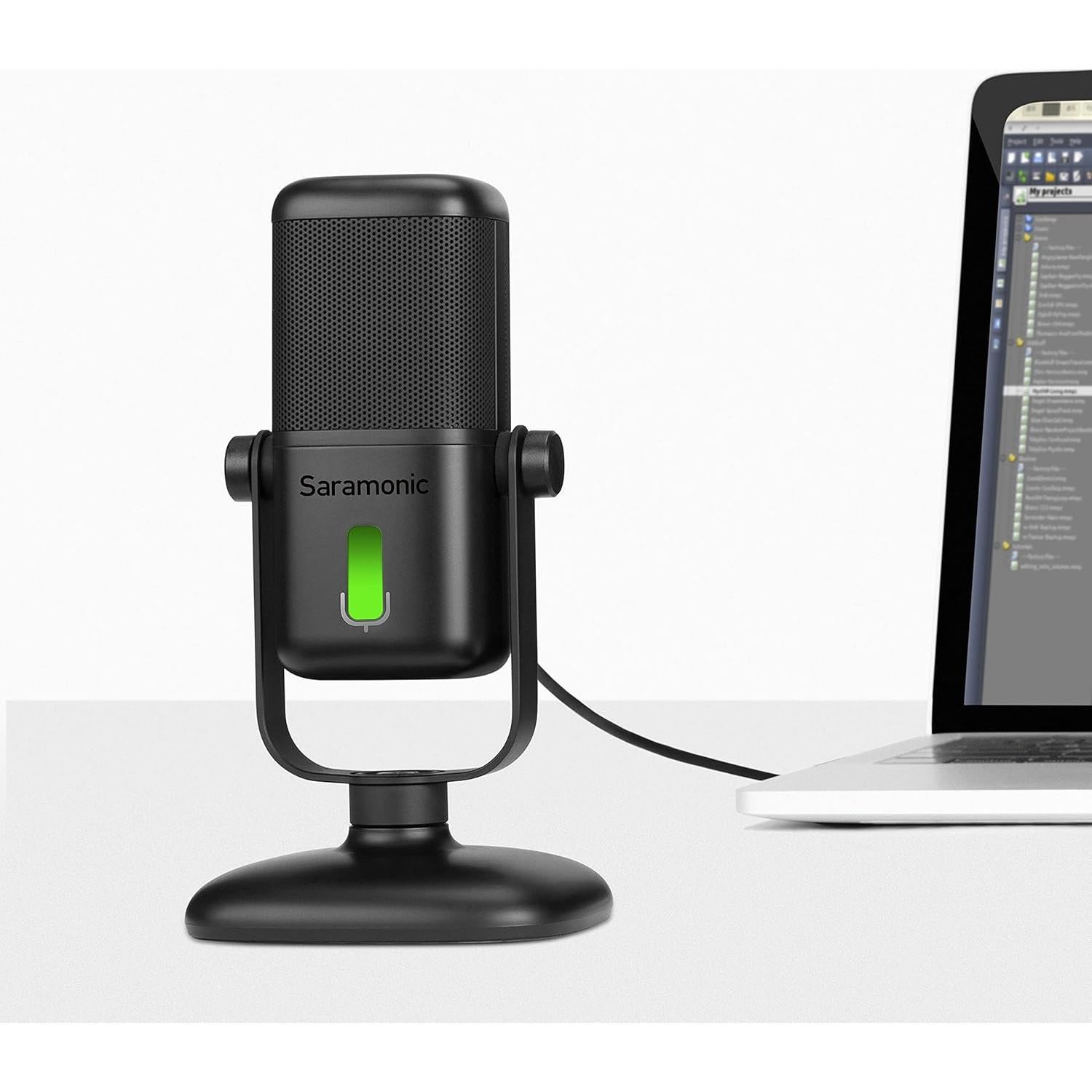 Micrófono de Estudio USB Saramonic SR-MV2000 con Soporte